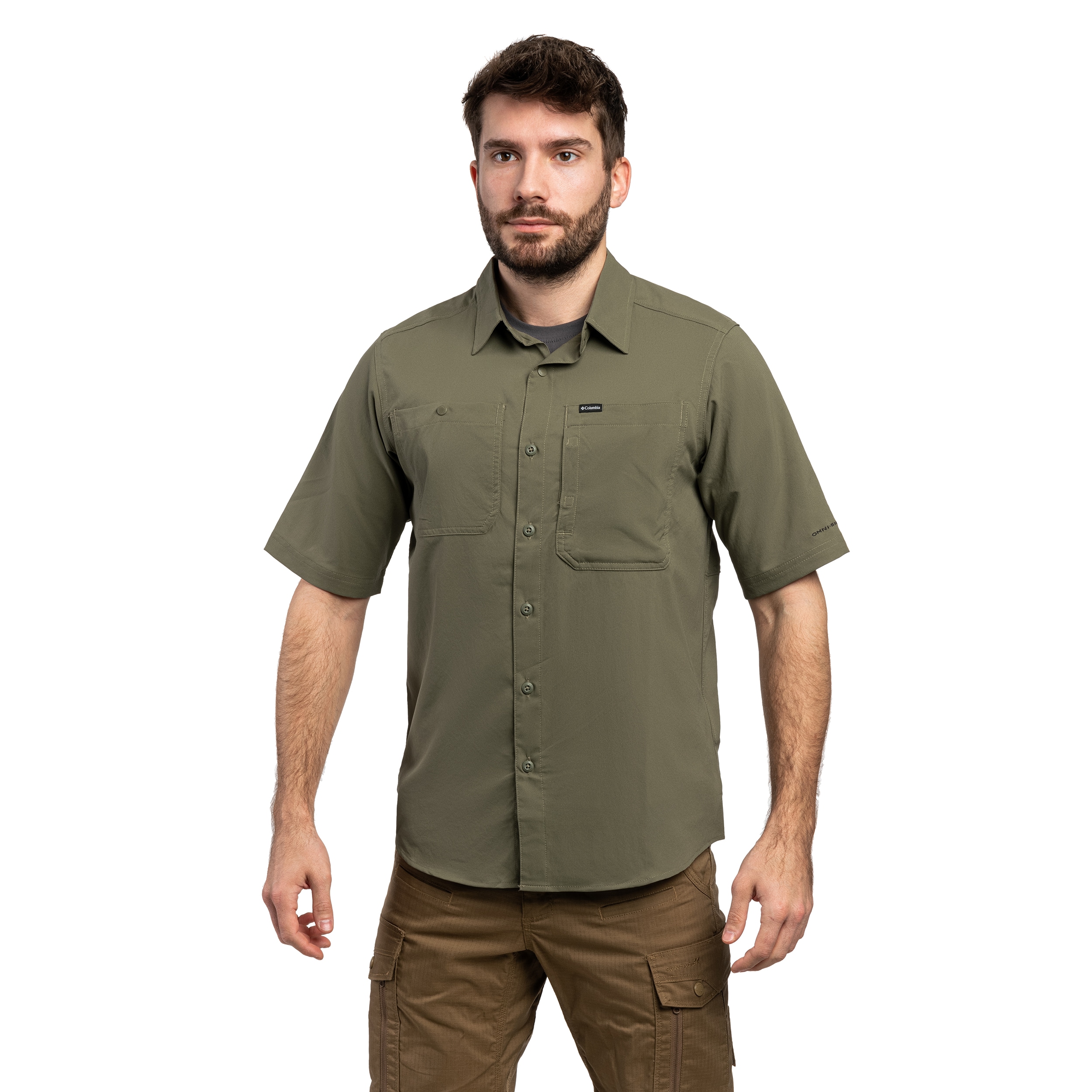 Сорочка Columbia Silver Ridge Utility II Short Sleeve - Stone Green