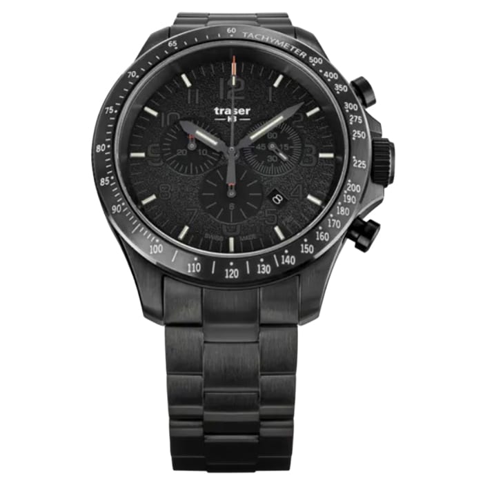 Годинник Traser P67 Officer Pro Chronograph SS - Black