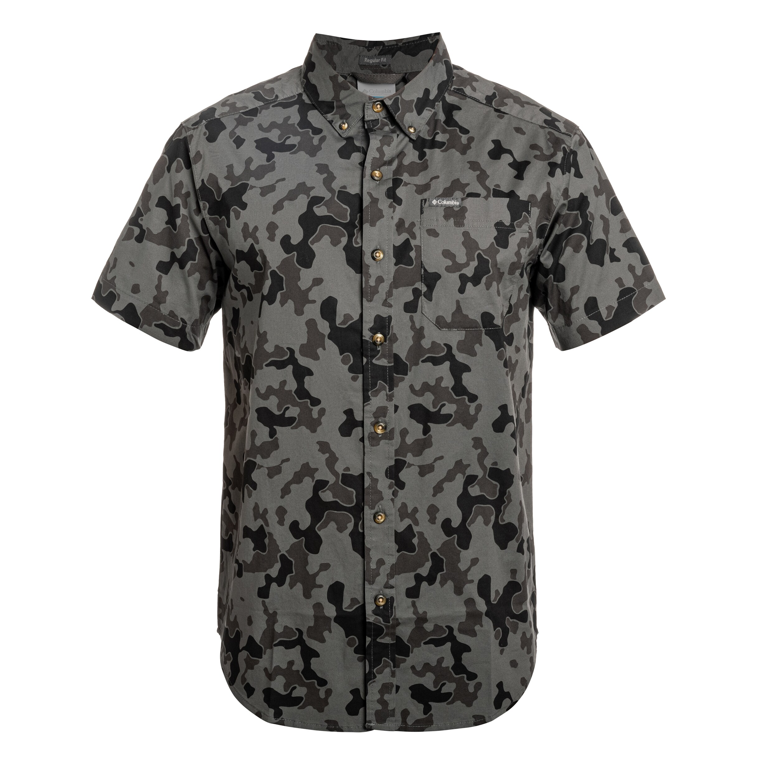 Сорочка Columbia Rapid Rivers Printed Short Sleeve - Charcoal/Midrange Camo