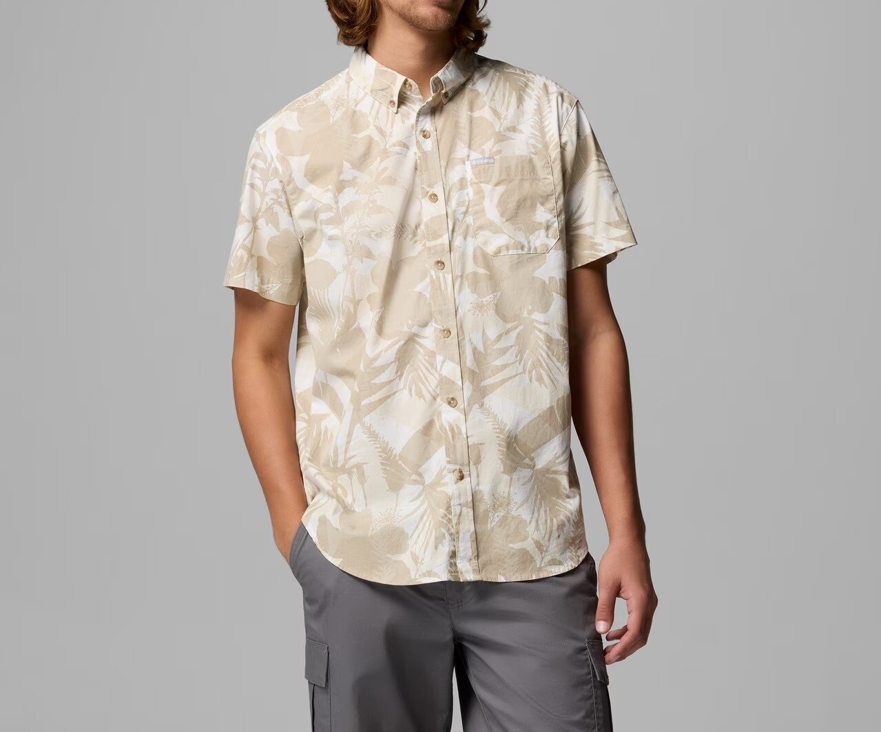 Сорочка Columbia Rapid Rivers Printed Short Sleeve - Sea Salt/Botaniflage