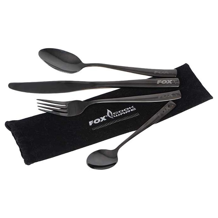 Набір столових приборів Fox Cookware Stainless Cultery Set - Black