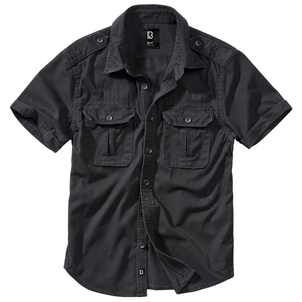 Сорочка Brandit Vintage Short Sleeve - Black