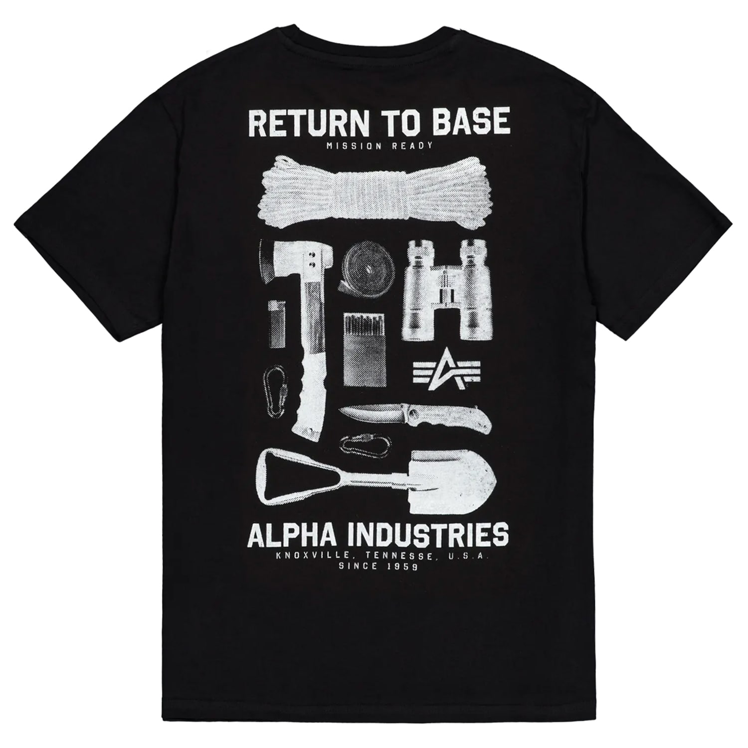 Футболка T-shirt Alpha Industries Return to Base - Black