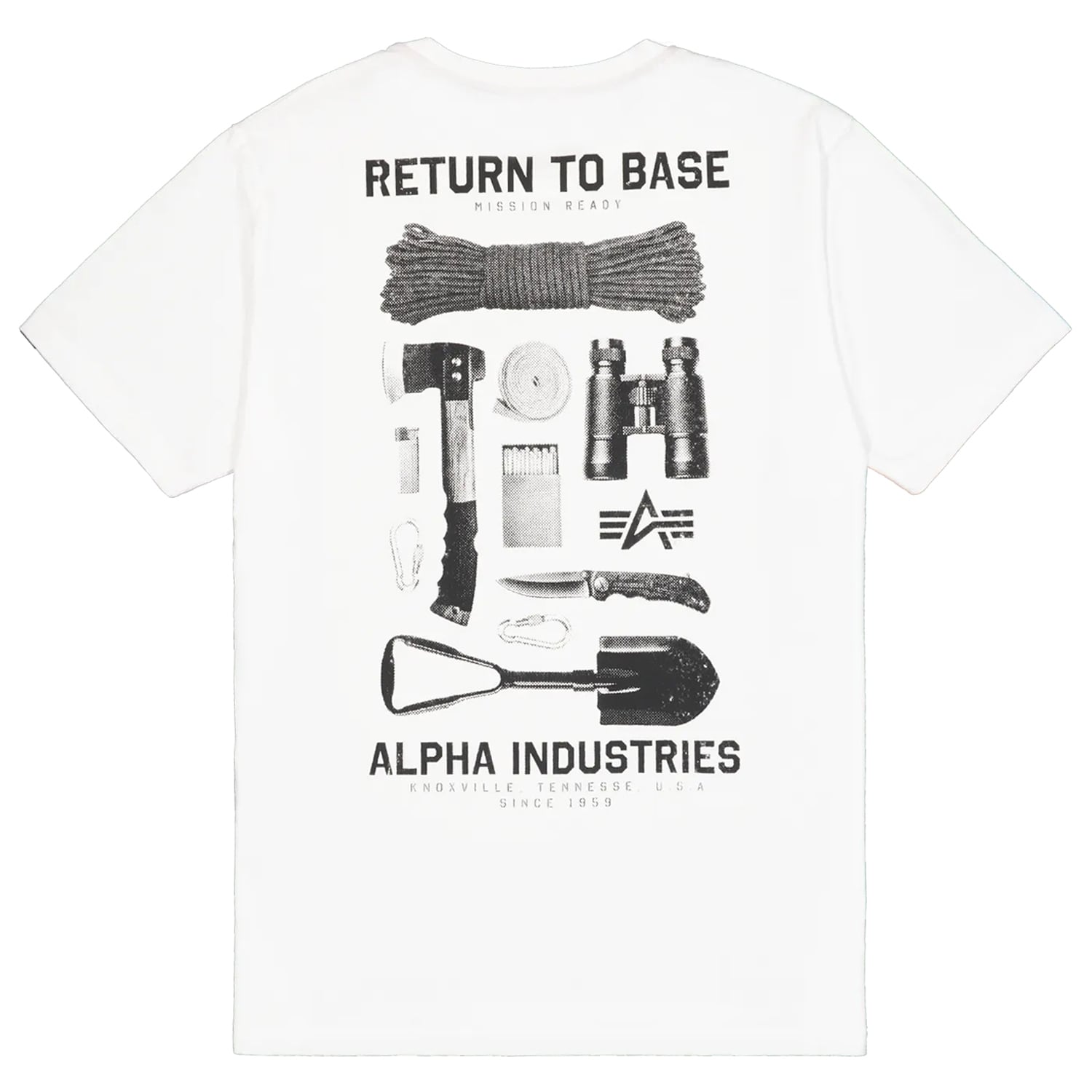 Футболка T-shirt Alpha Industries Return to Base - White