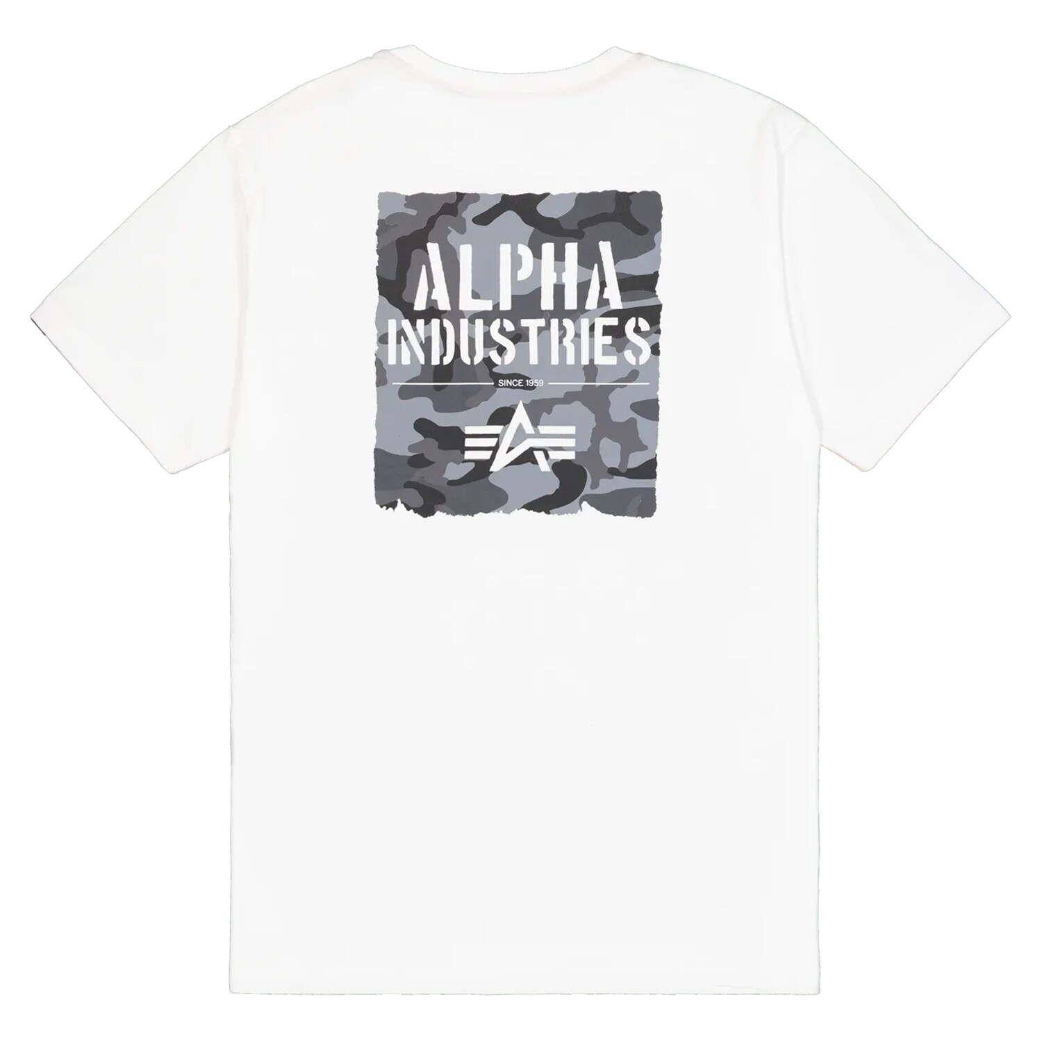 Футболка T-Shirt Alpha Industries Camo Print - White