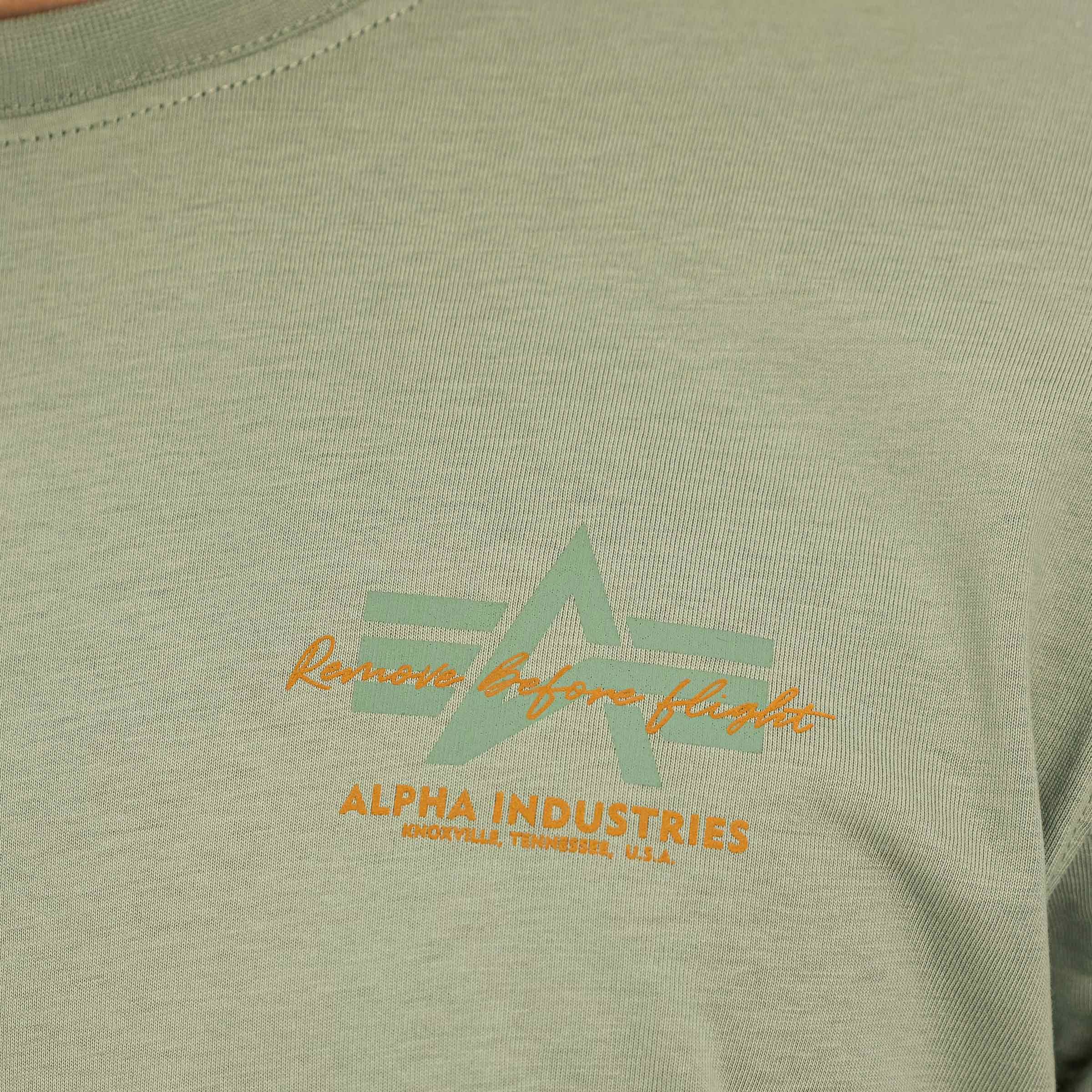 Футболка T-shirt Alpha Industries Tonal Logo Print - Olive