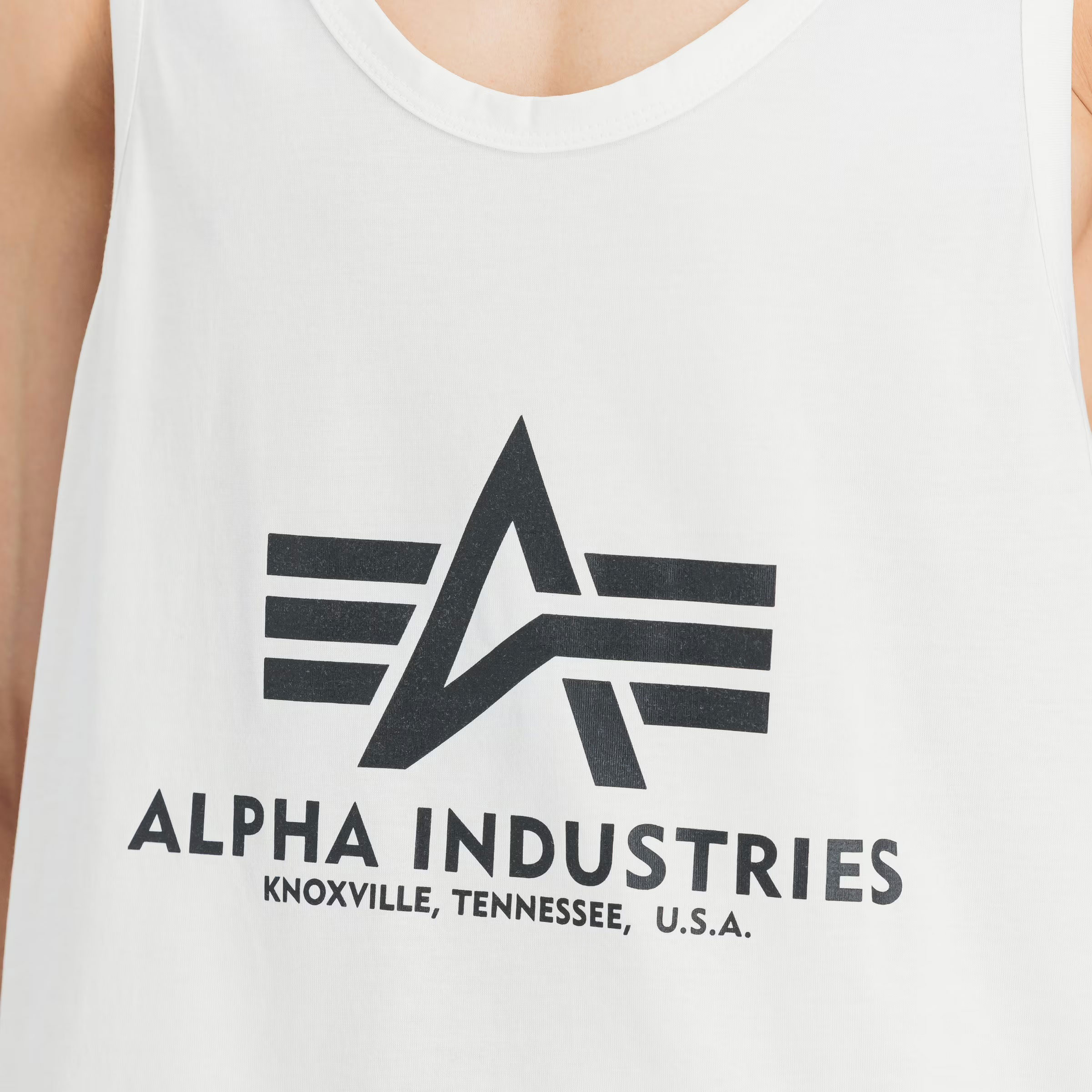Майка Tank Top Alpha Industries Basic BB Big Logo - White