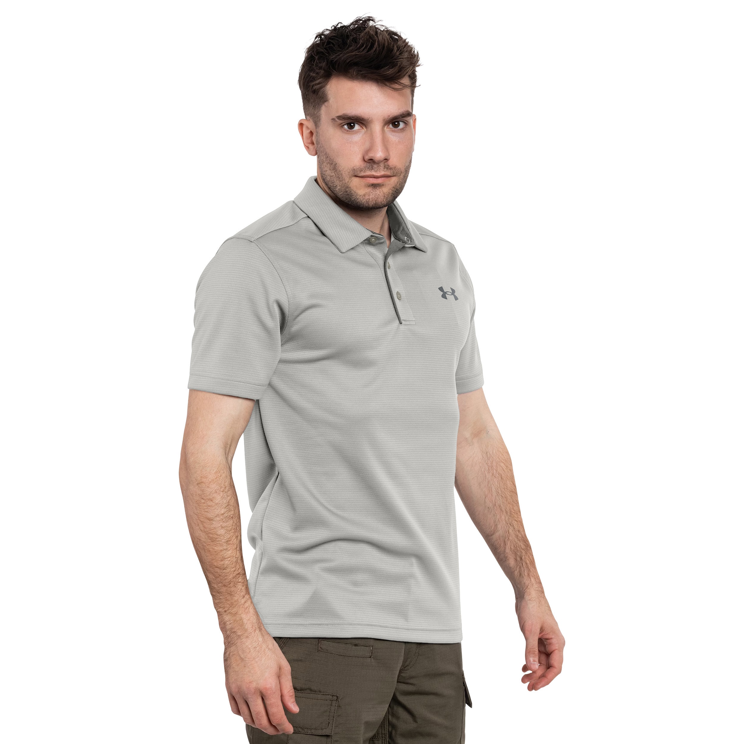 Термоактивна футболка поло Under Armour UA Tech - Grey