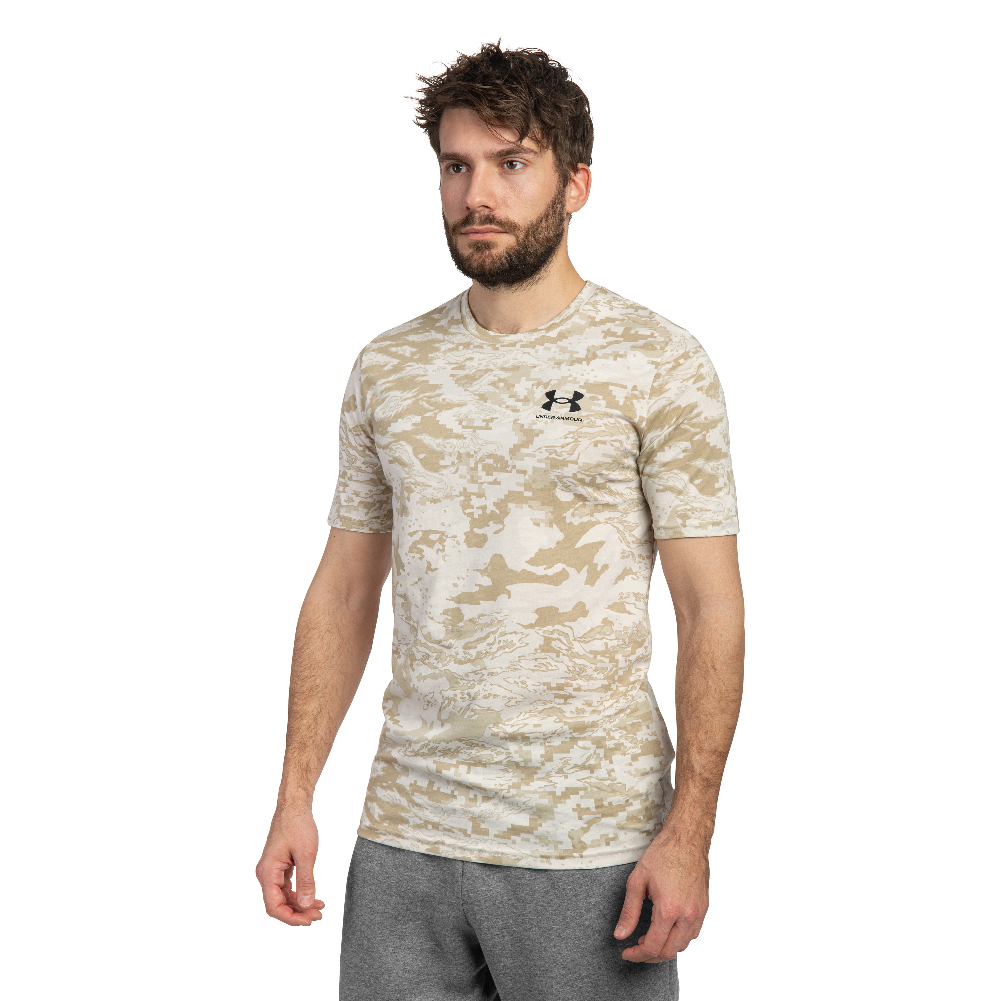 Футболка T-shirt Under Armour ABC Camo - Stone/Black