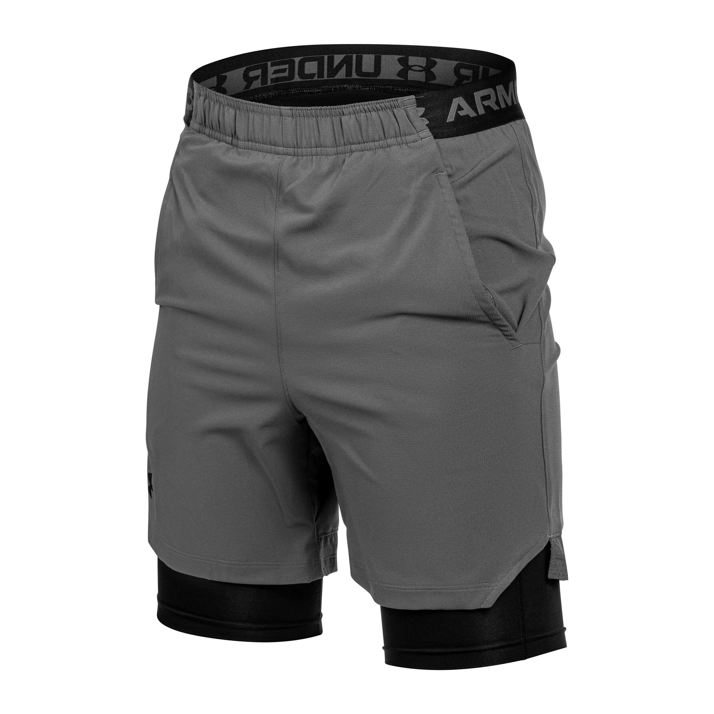 Шорти Under Armour 2-in-1 Vanish Woven - Castle Rock/Black
