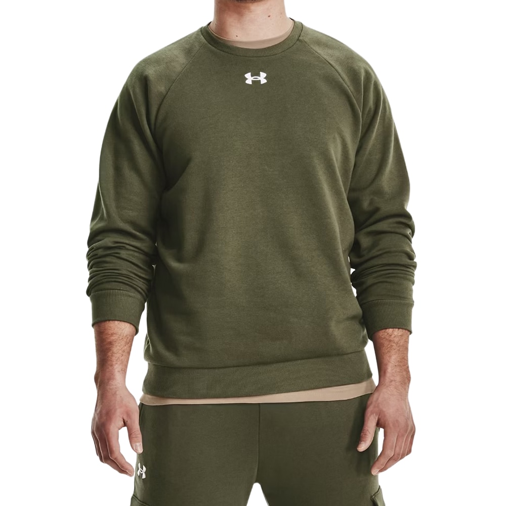 Кофта Under Armour UA Rival Fleece Crew - Marine OD Green/White