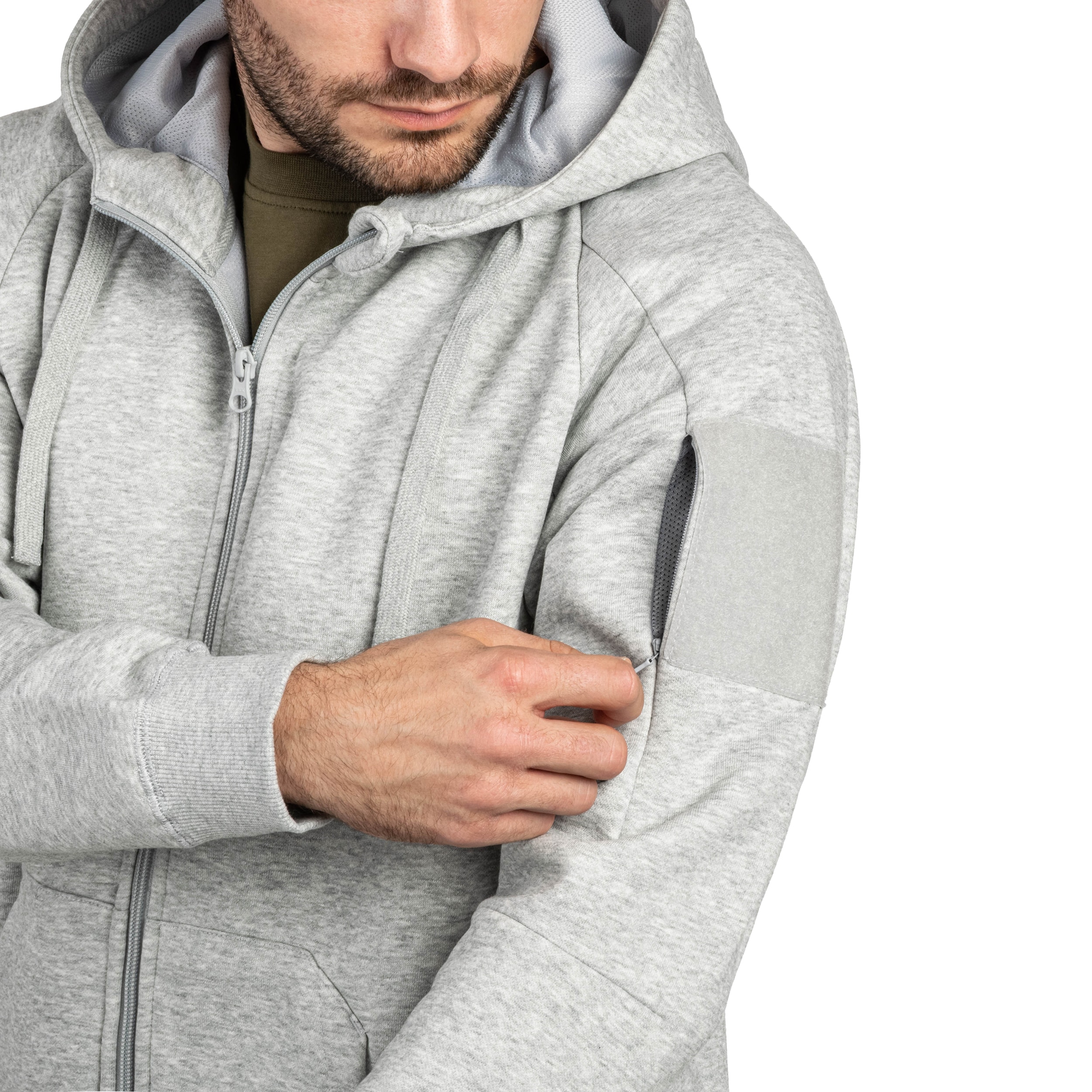 Кофта Helikon-Tex Urban Tactical Hoodie Lite - Light Grey Melange