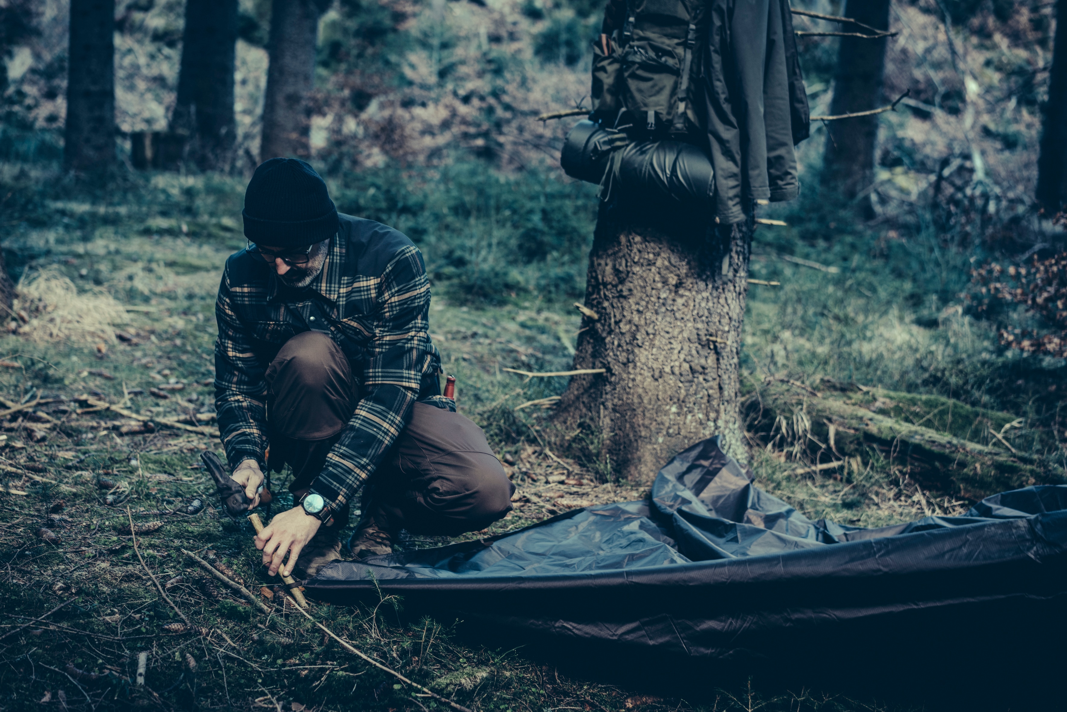 Тент Helikon-Tex Supertarp Small Spark Resistant - Black