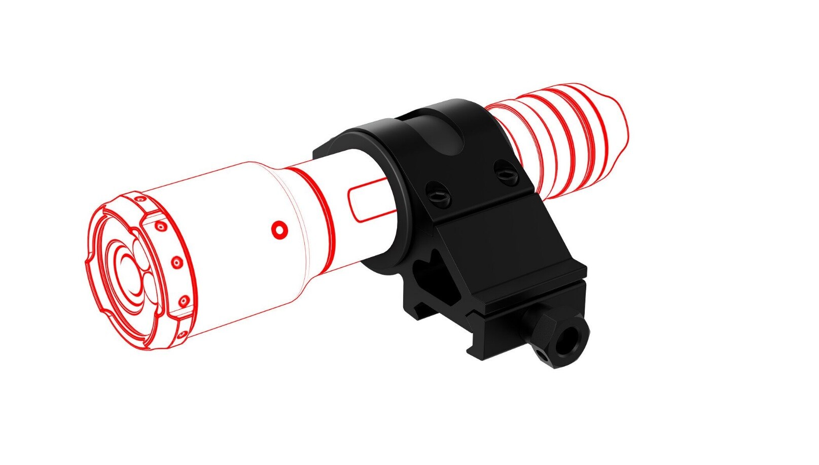 Кріплення Ledlenser Picatinny Rail Mount Type A для ліхтариків - Black