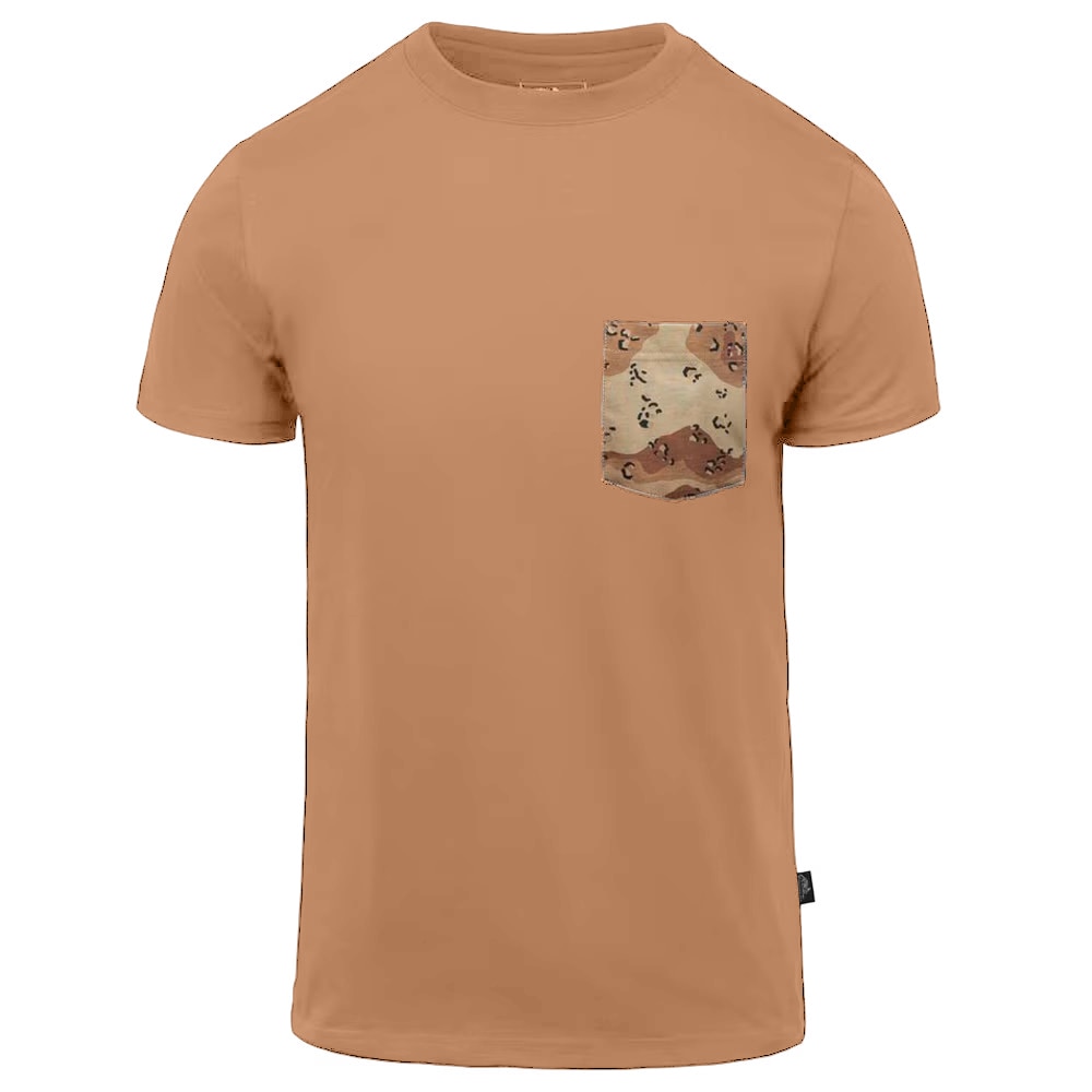 Футболка T-Shirt Helikon-Tex - Mud Brown/6 Color Desert Pocket