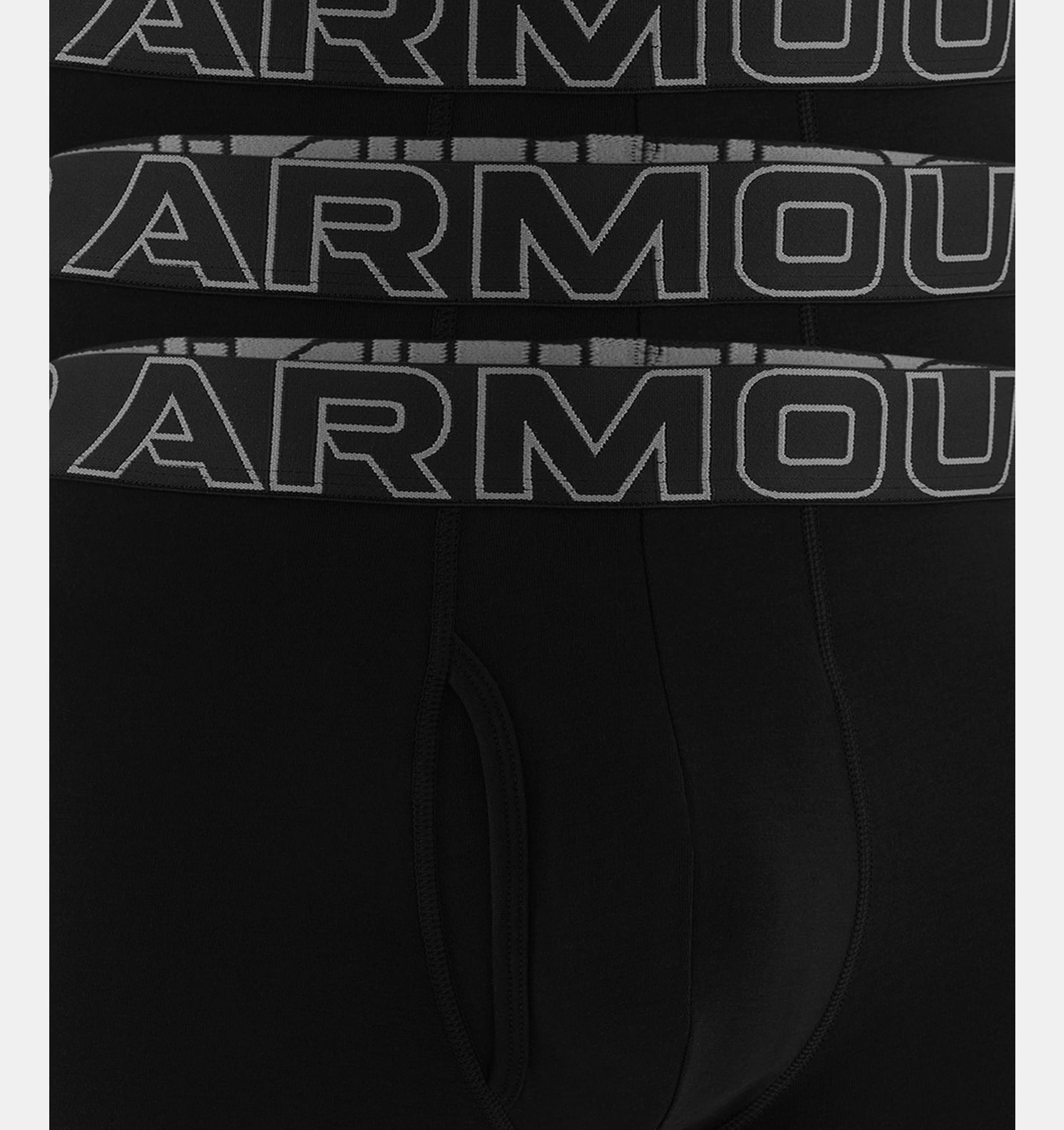 Боксери Under Armour Performance Cotton Boxerjock Black/Steel - 3 пари