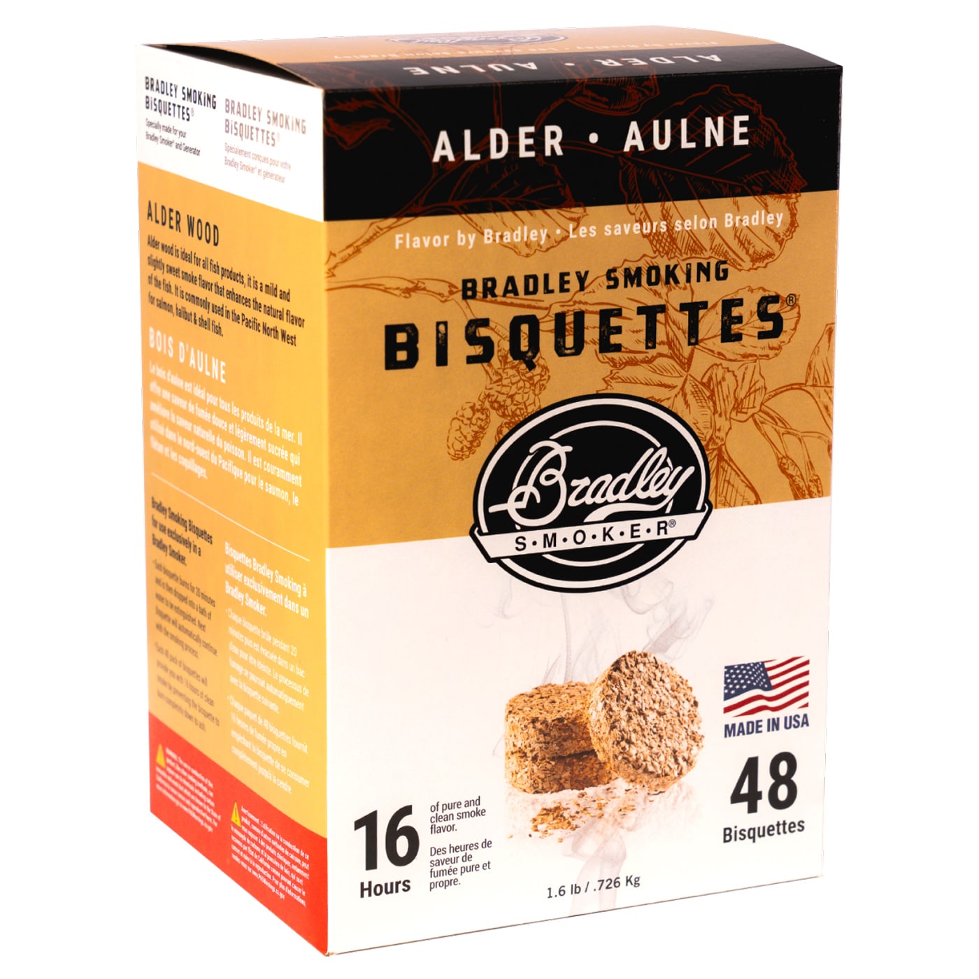 Тріска для копчення Bradley Smoker Bisquettes 48 шт. - Вільха