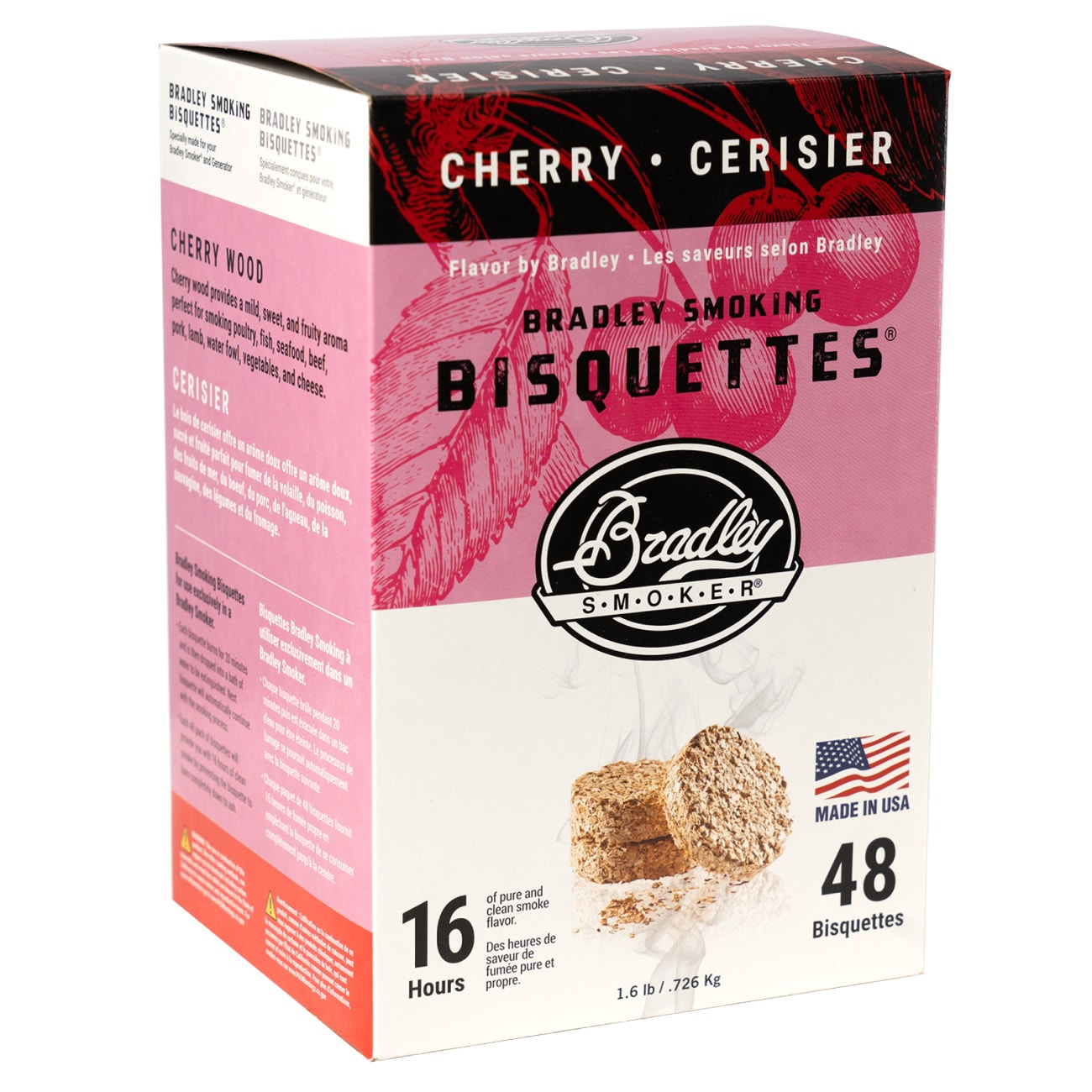 Тріска для копчення Bradley Smoker Bisquettes 48 шт. - Вишня