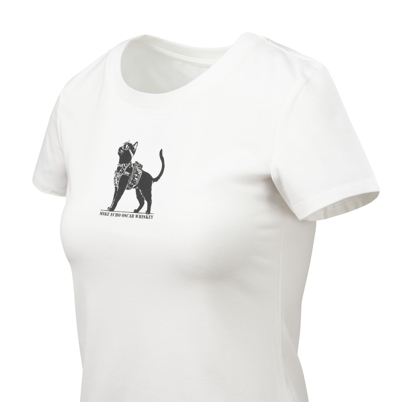 Жіноча футболка Helikon-Tex TactiCat - White