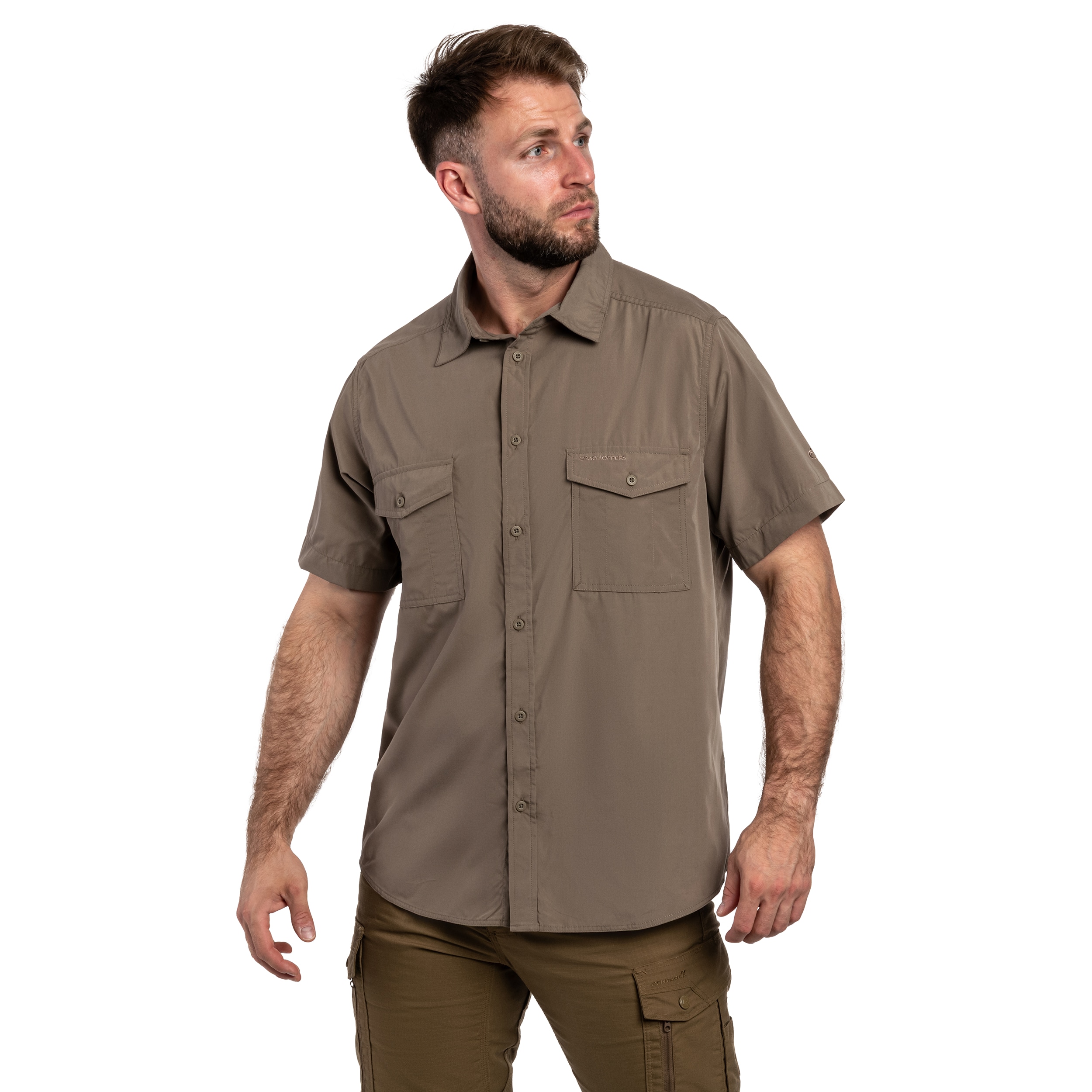 Сорочка Craghoppers Kiwi II Short Sleeved - Pebble
