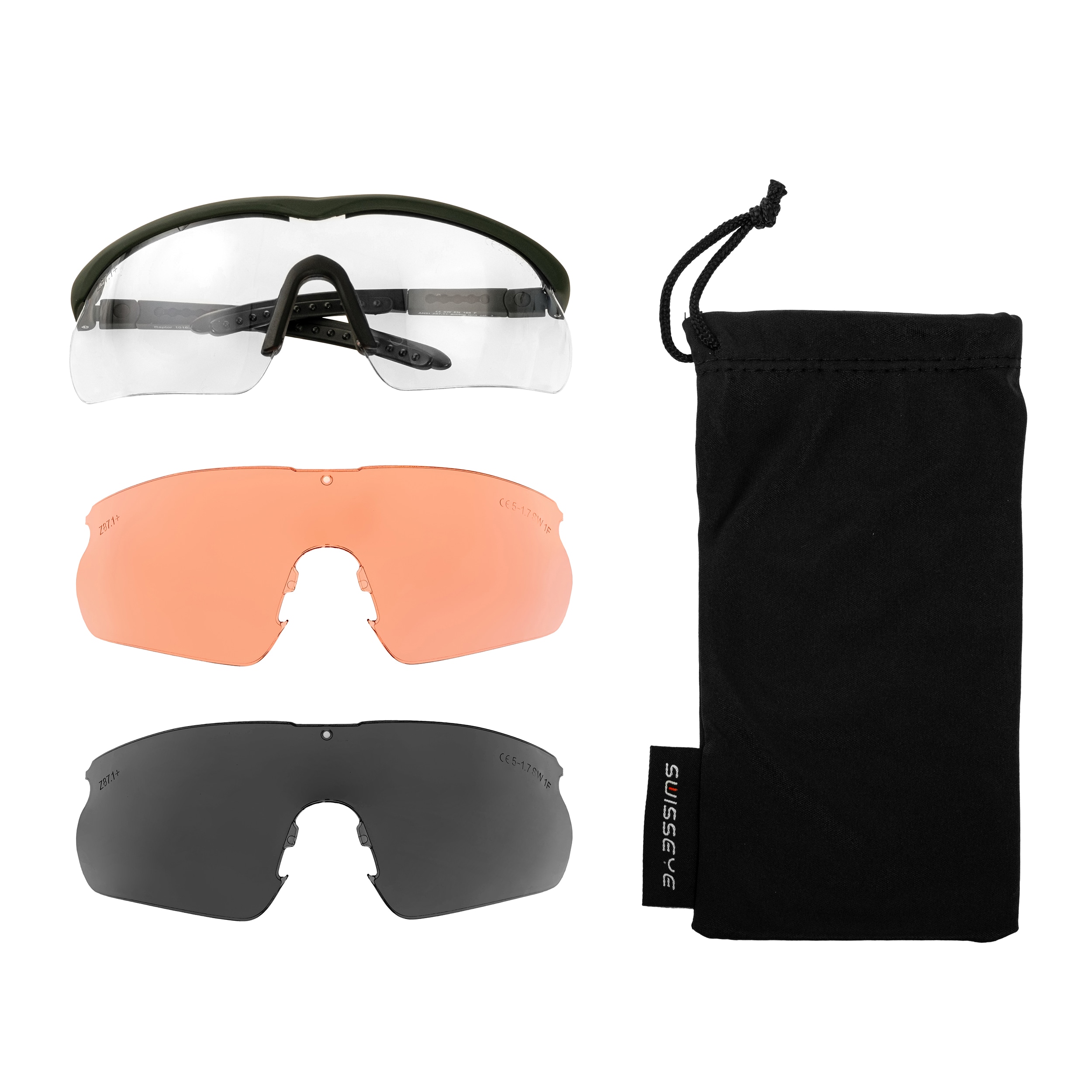 Тактичні окуляри Swiss Eye Raptor Large - Olive