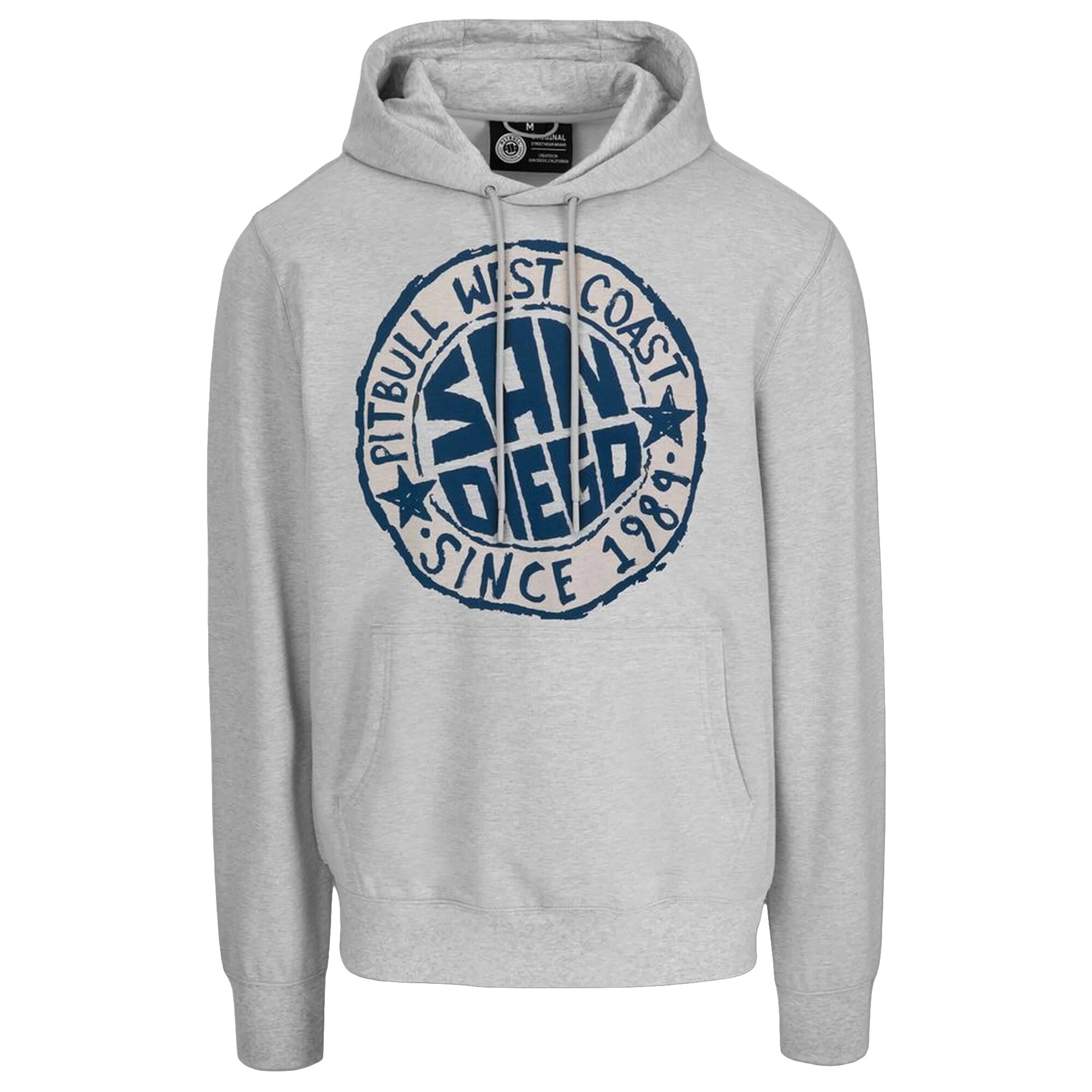 Кофта Pitbull San Diego Sun Hooded - Grey Melange