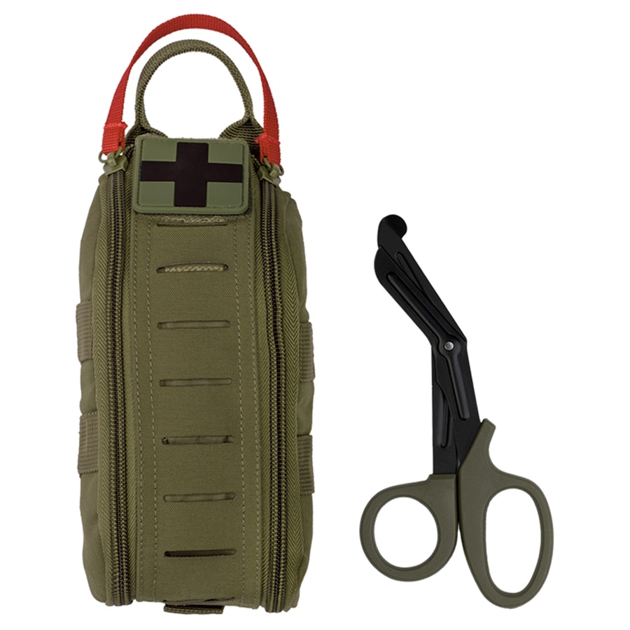 Аптечка Mil-Tec IFAK Rapid Pack + ножиці - Olive