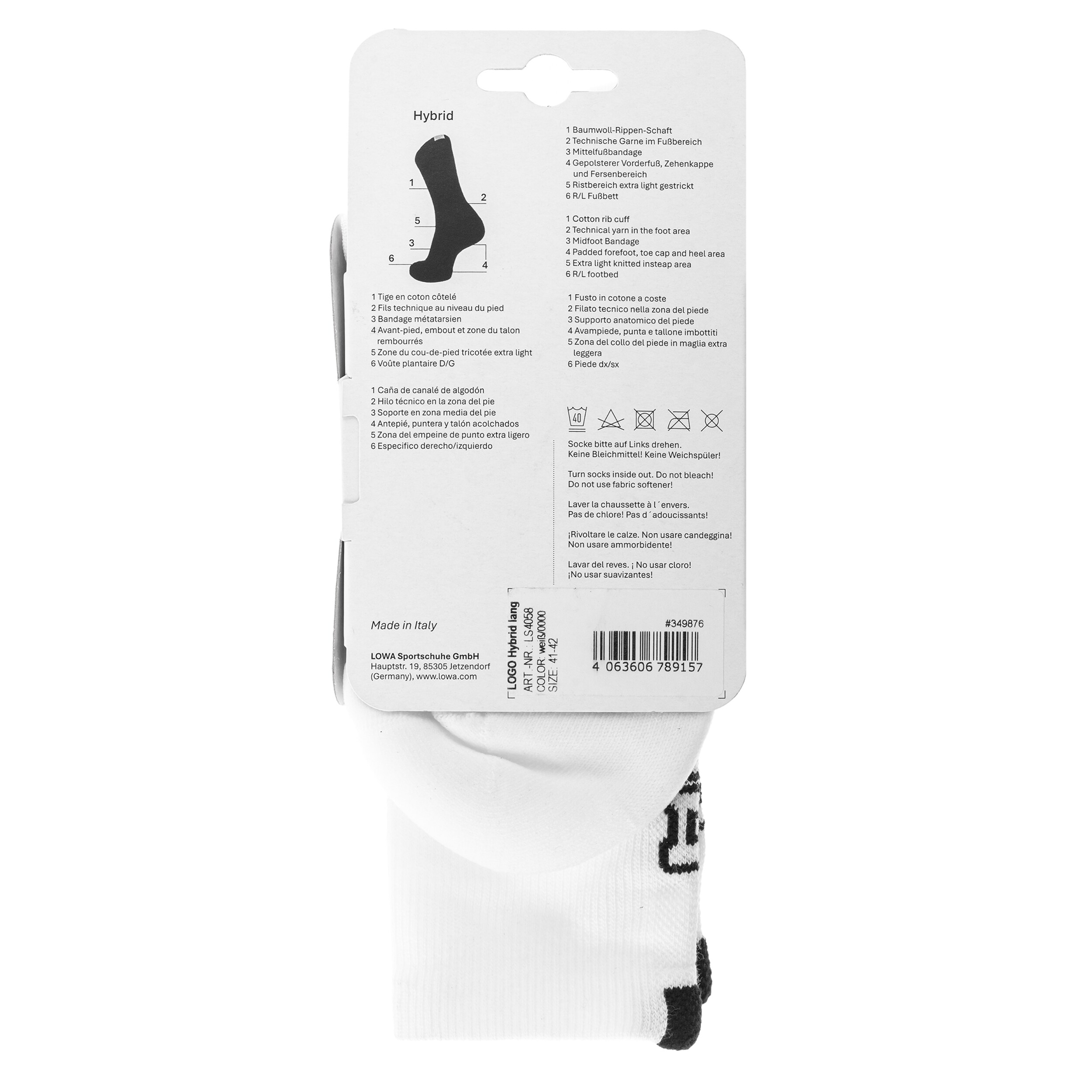 Шкарпетки Lowa Logo Hybrid - White