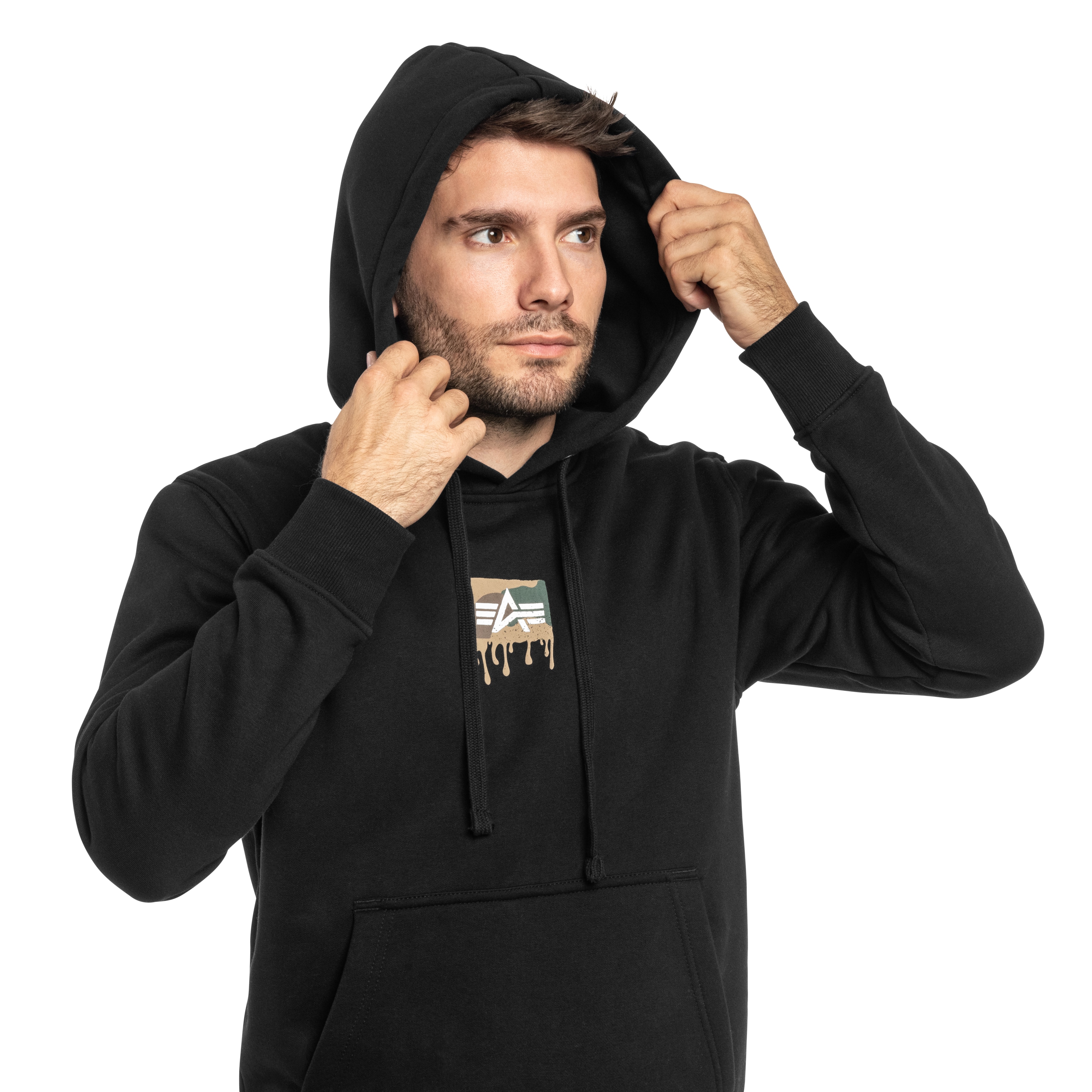 Кофта Alpha Industries Dripping Camo Print - Black