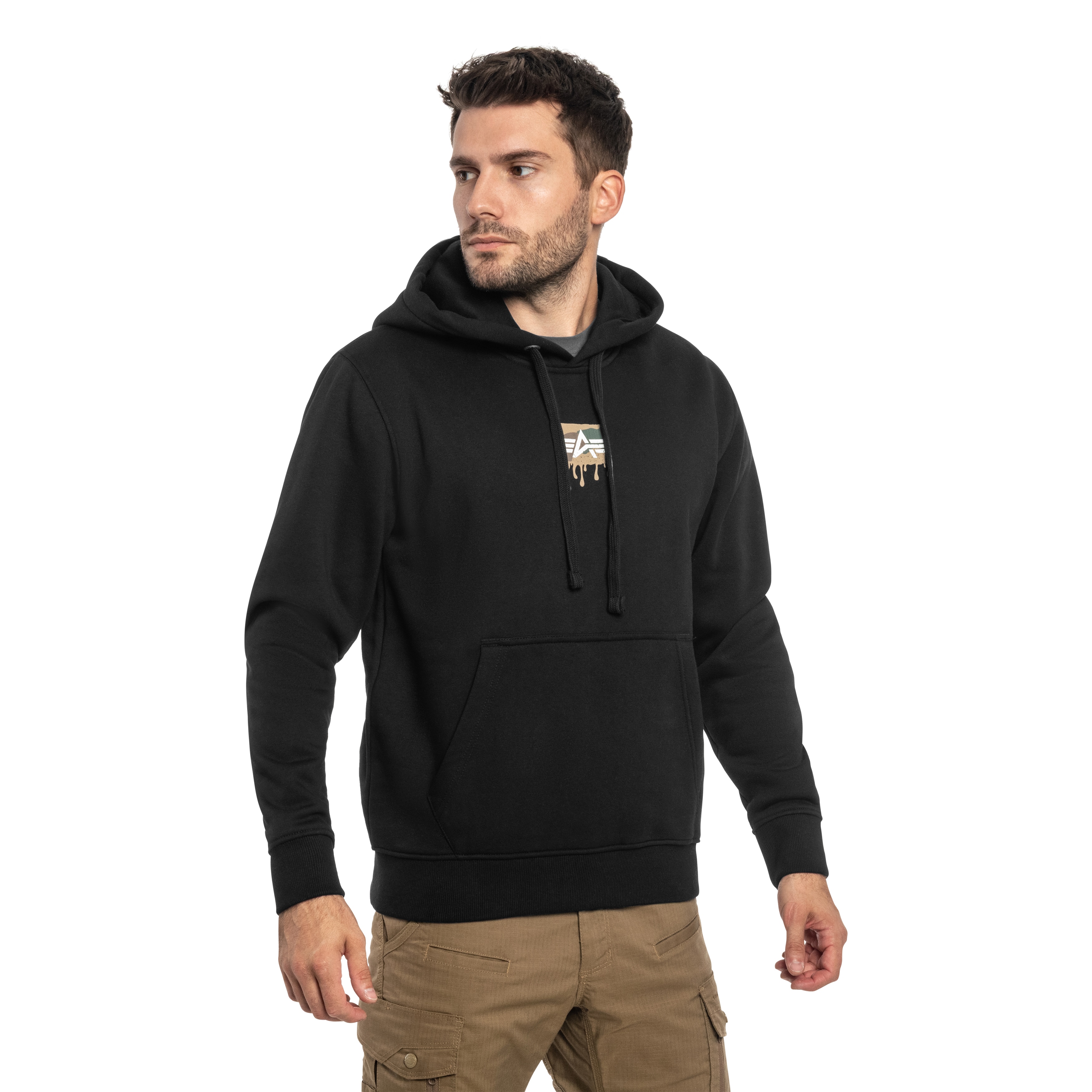 Кофта Alpha Industries Dripping Camo Print - Black