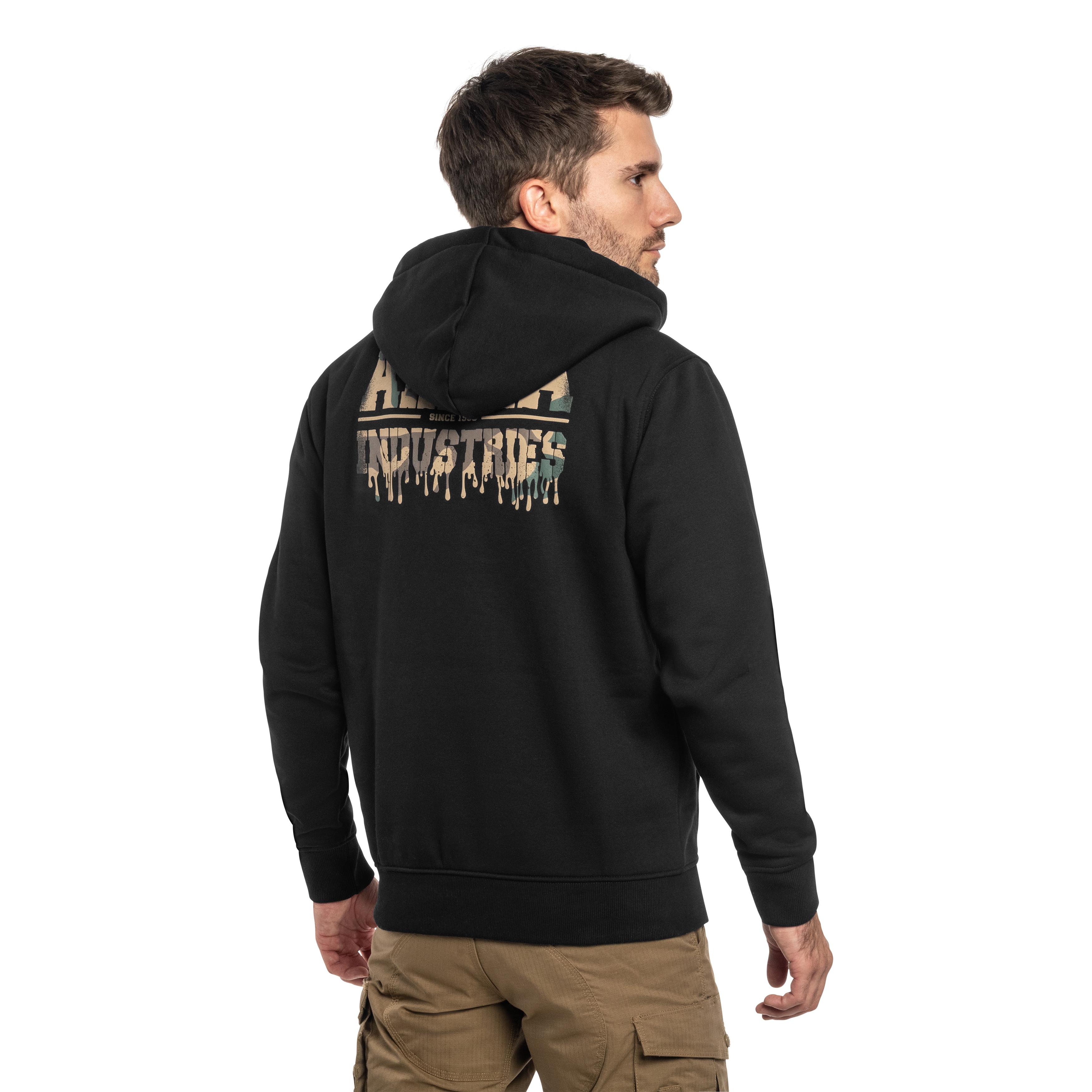 Кофта Alpha Industries Dripping Camo Print - Black