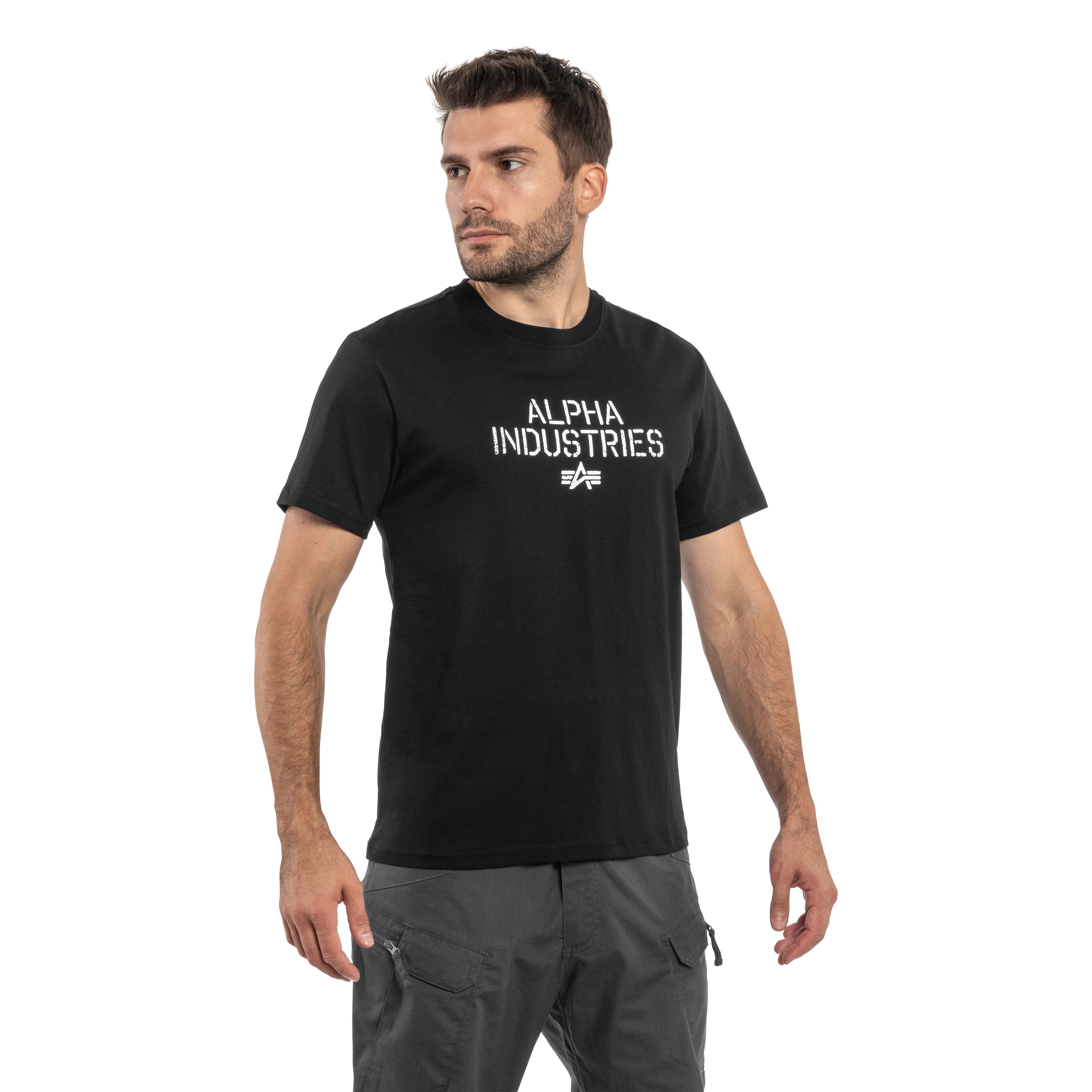 Футболка T-shirt Alpha Industries Target Backprint - Black