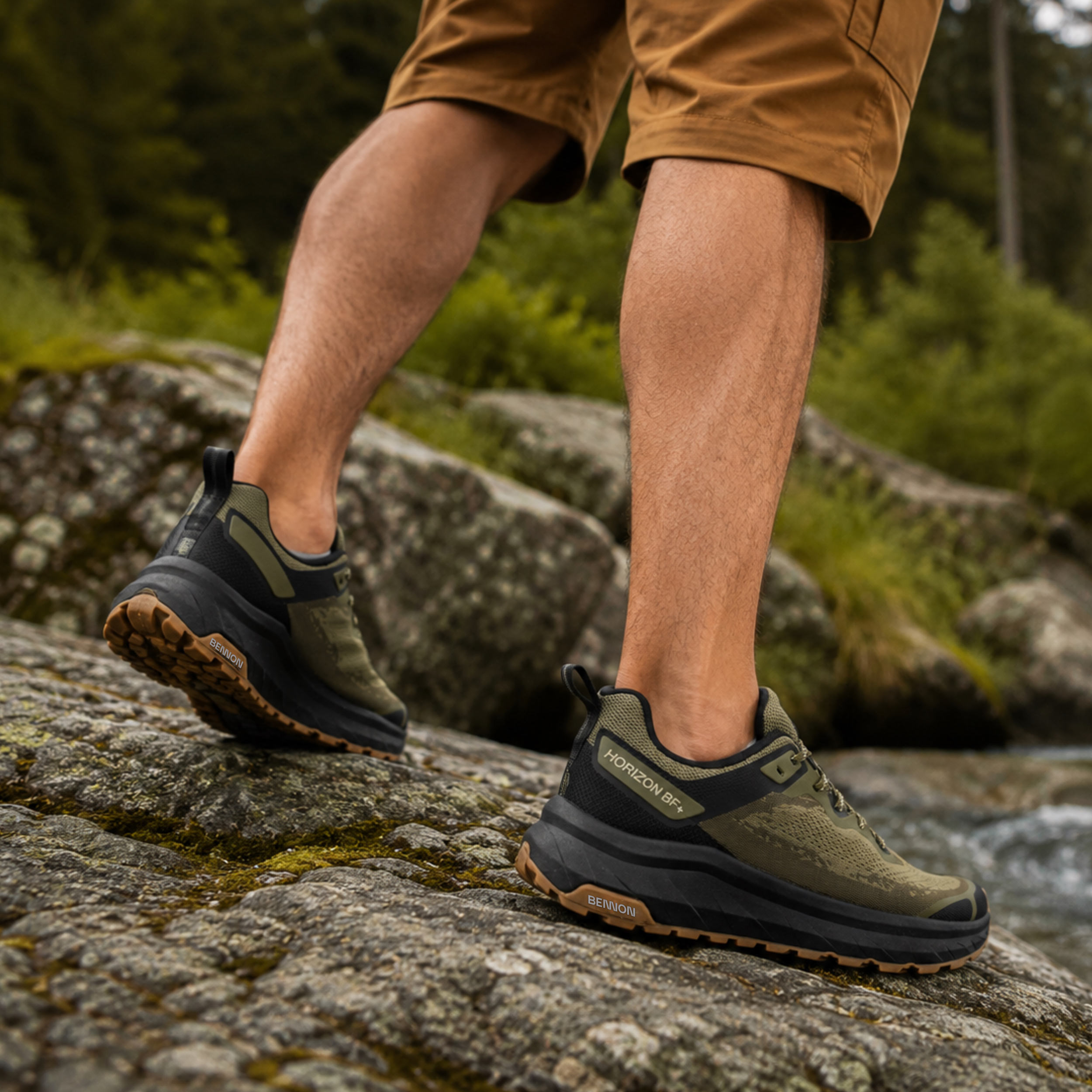 Черевики Bennon Horizon Barefoot+ O1 Low - Khaki
