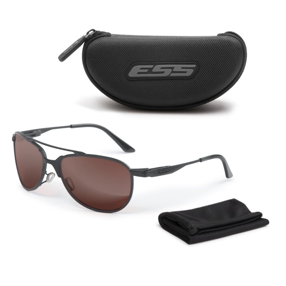 Тактичні окуляри ESS InVINCEible Aviator - Black/Mirrored Whiskey