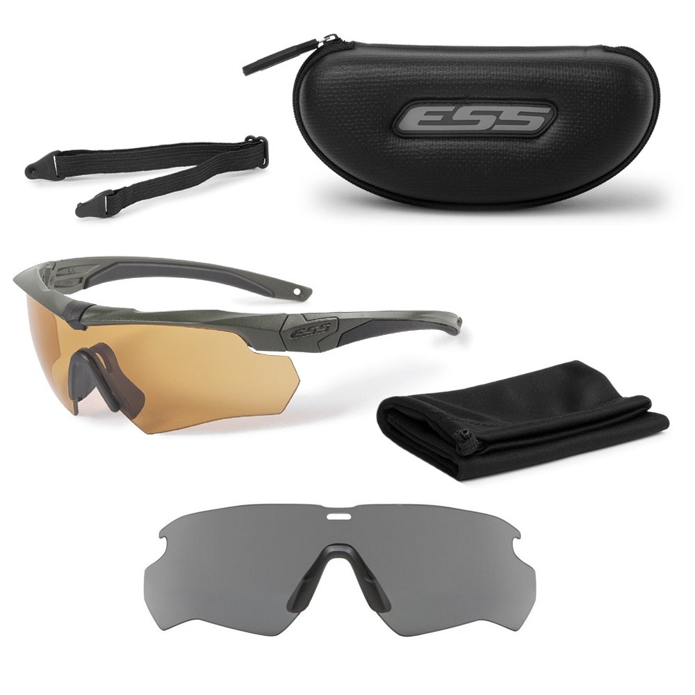 Тактичні окуляри ESS Crossbow 2LS Anti-Fog - Smoke Gray/Hi-Def Bronze