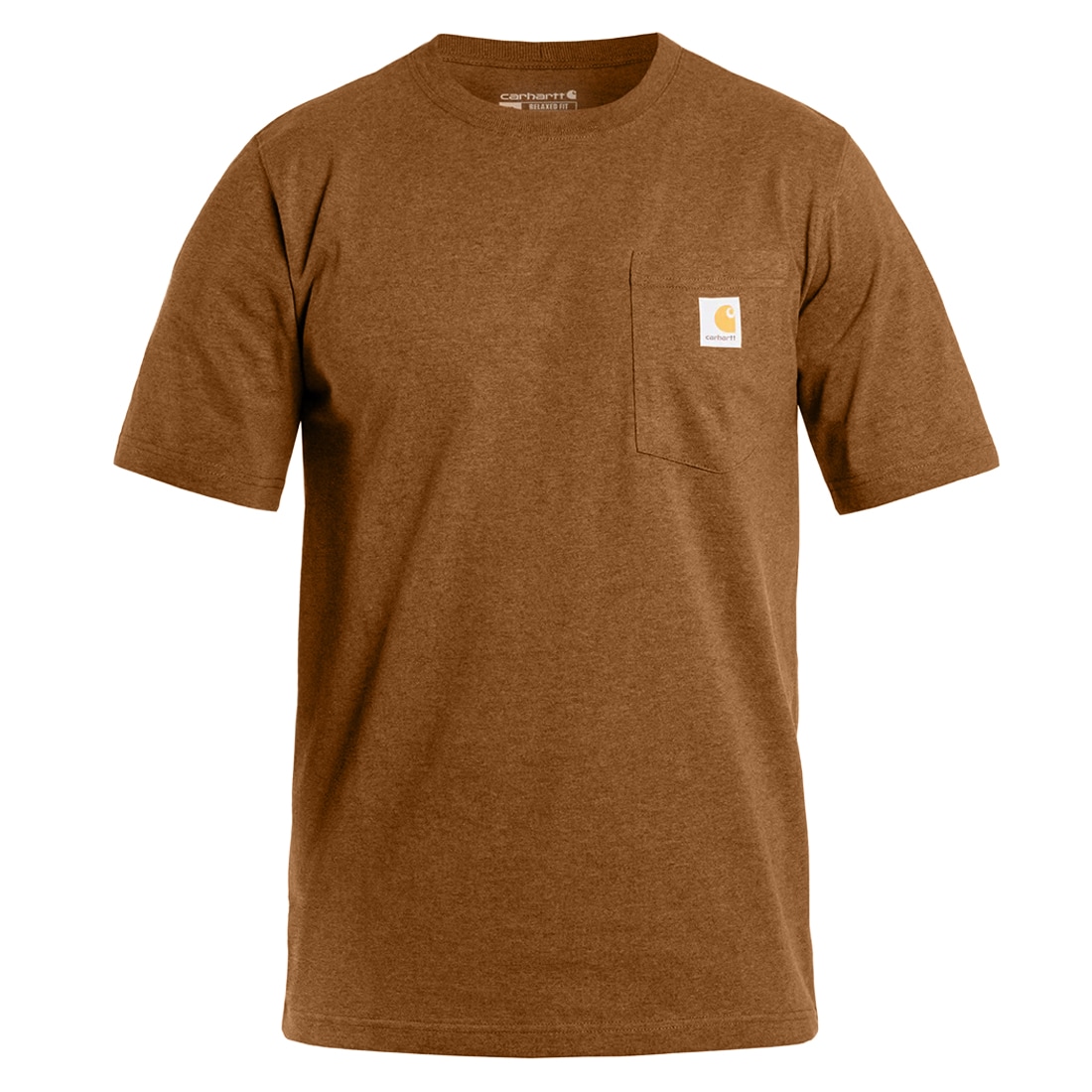 Футболка T-Shirt Carhartt K87 Pocket - Carhartt Brown