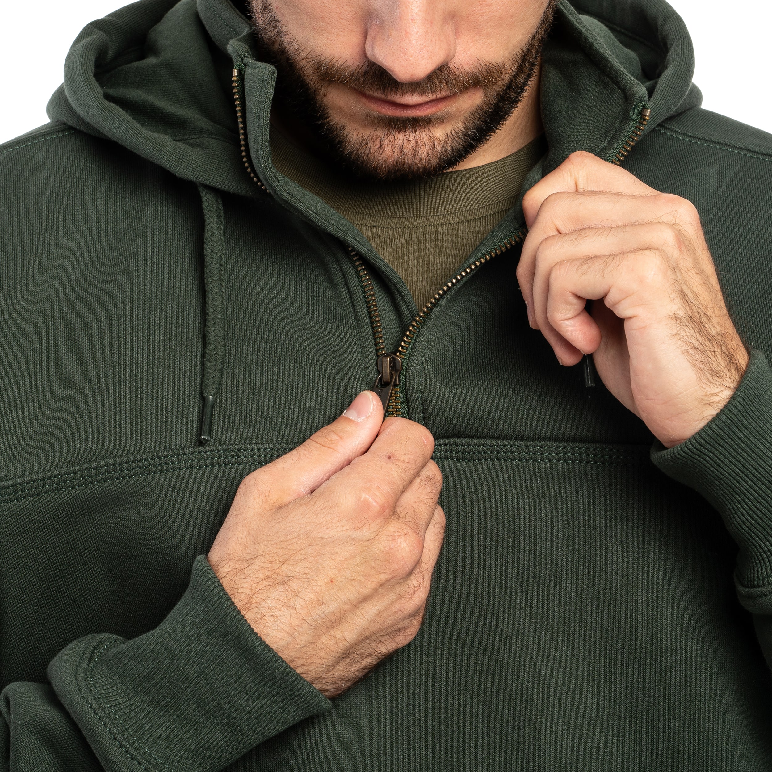 Світшот Carhartt Rain Defender Heavyweight Half Zip - Forestry Green