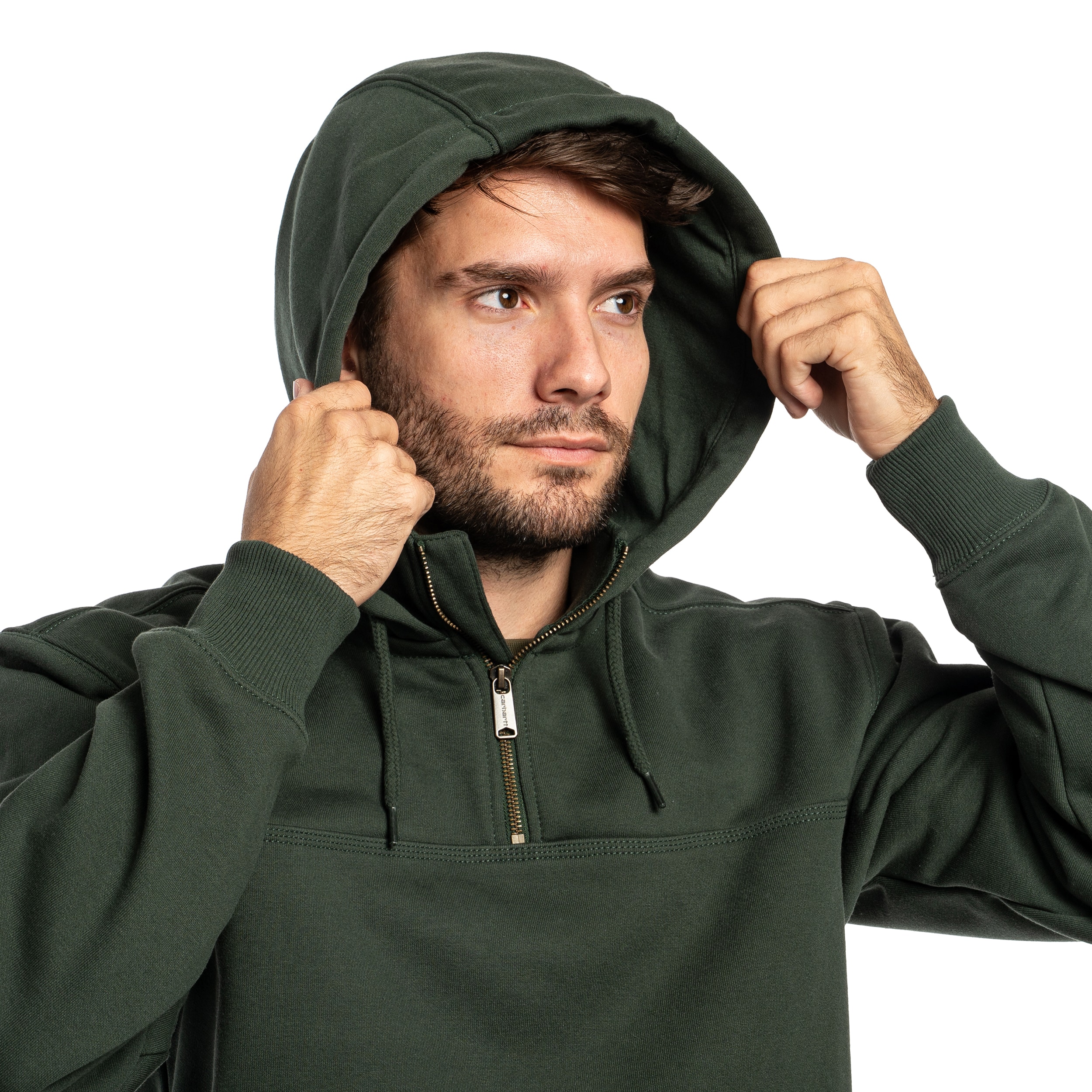 Світшот Carhartt Rain Defender Heavyweight Half Zip - Forestry Green