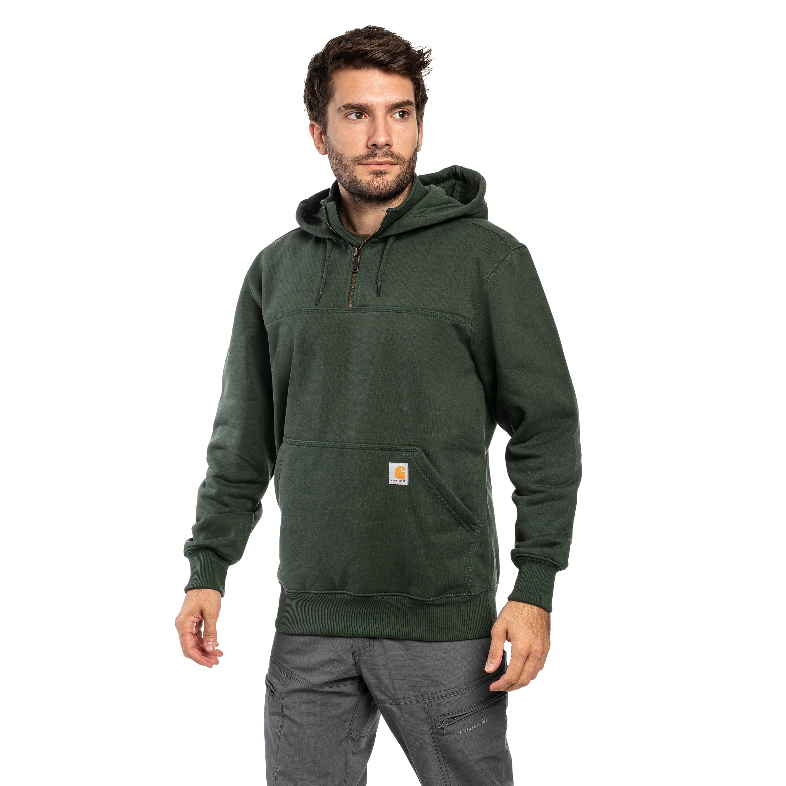 Світшот Carhartt Rain Defender Heavyweight Half Zip - Forestry Green