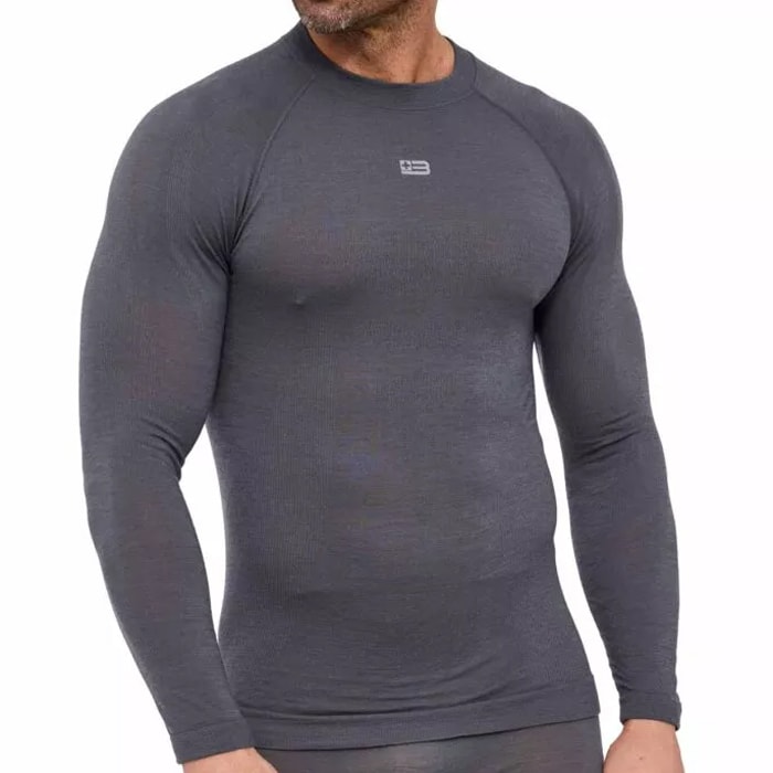 Термоактивна футболка Brubeck Active Merino - графітова