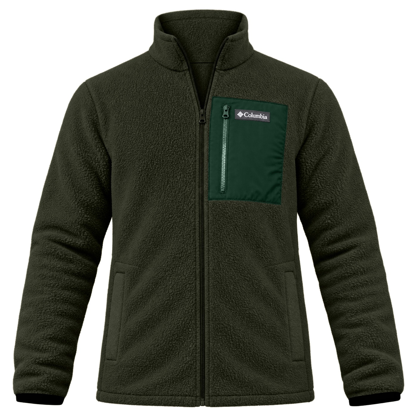 Фліс Columbia Jasper Ridge Pebbled Full Zip - Greenscape/Rain Forest