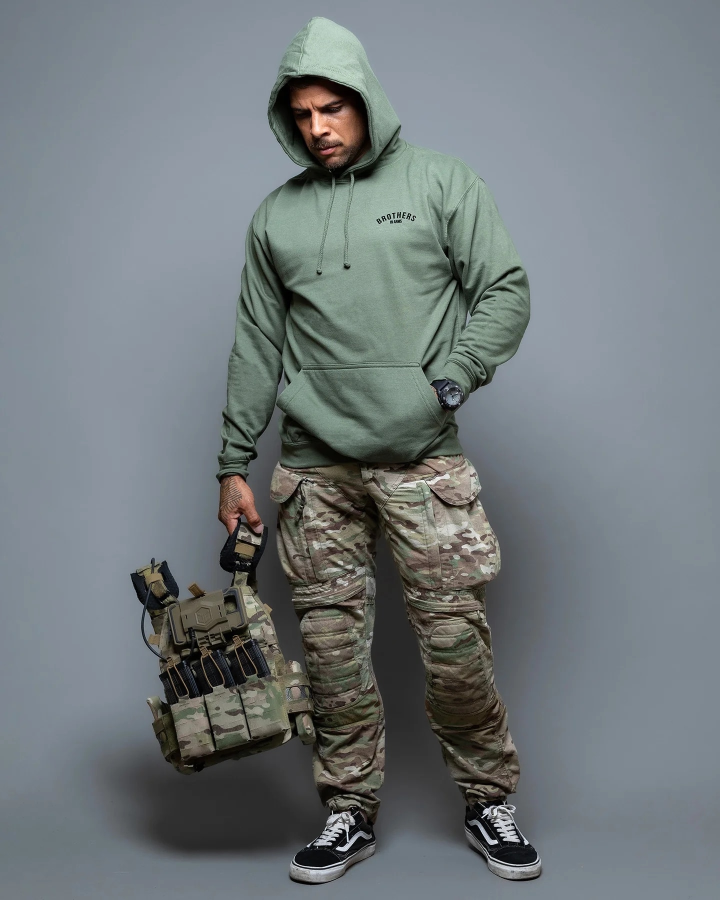 Худі Brothers in Arms Team - Olive
