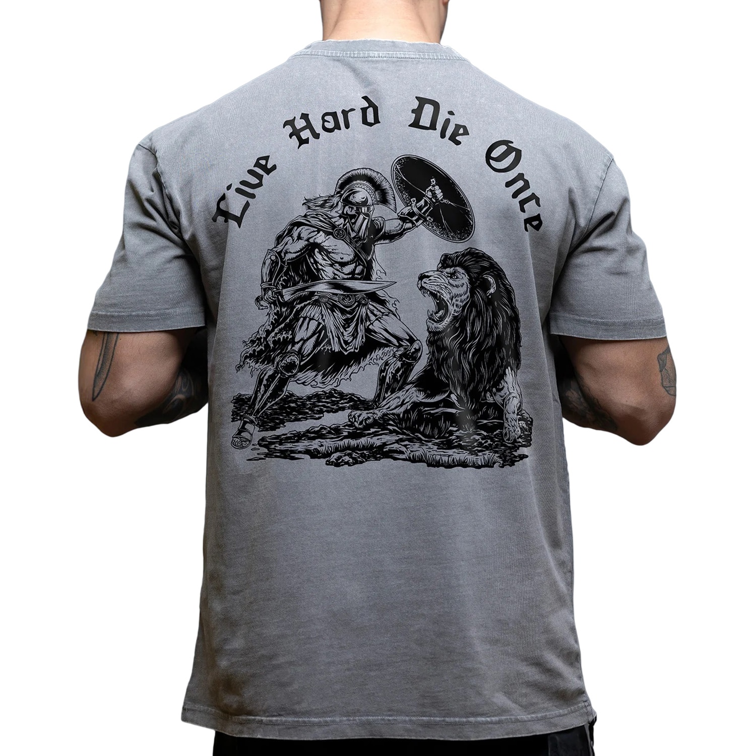 Футболка Brothers In Arms Die Once Oversized - Grey