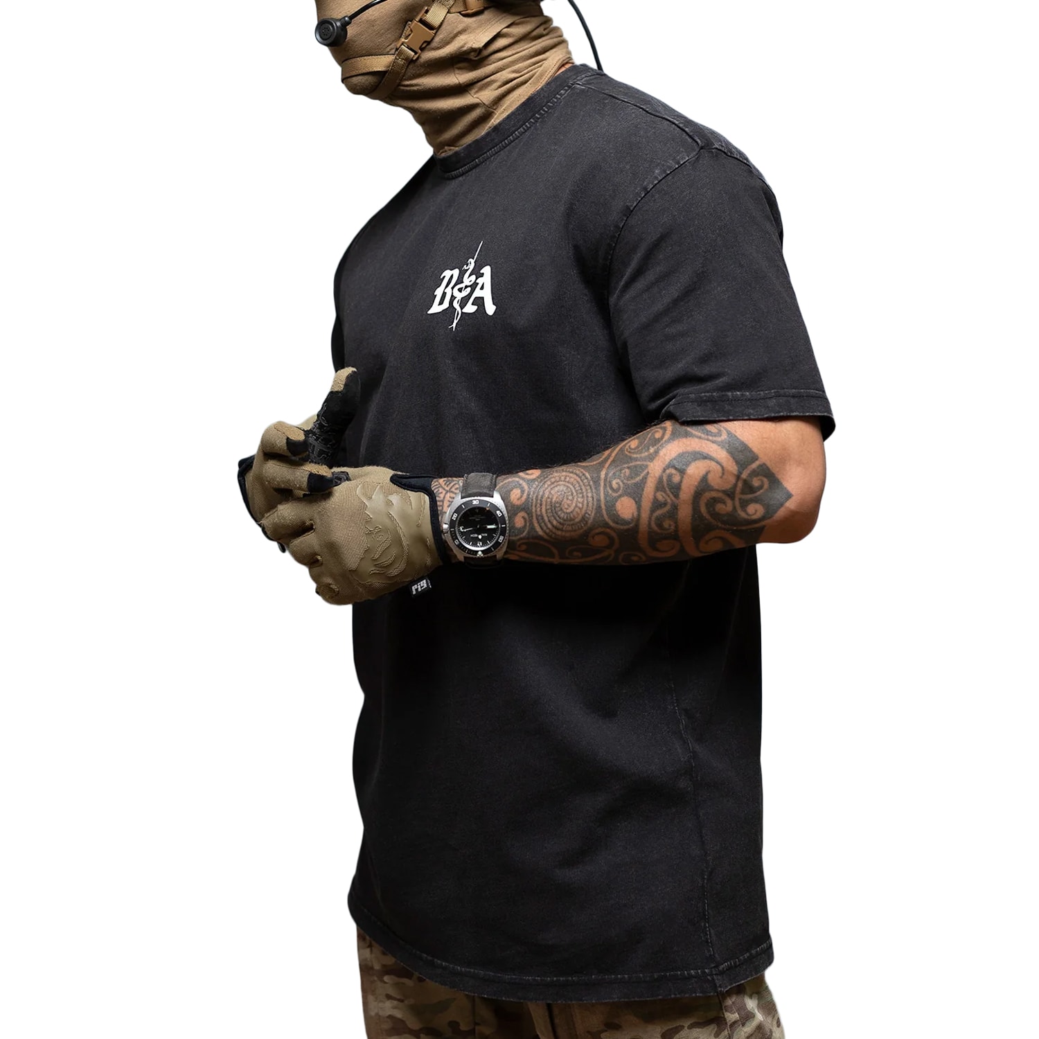 Футболка Brothers In Arms St. Michael Oversized - Black