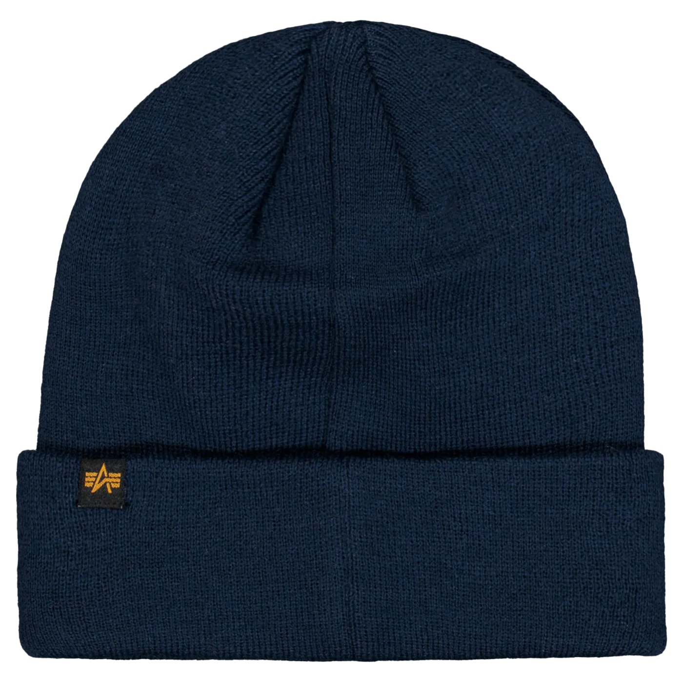 Шапка Alpha Industries Metal Label Beanie - Ultra Navy