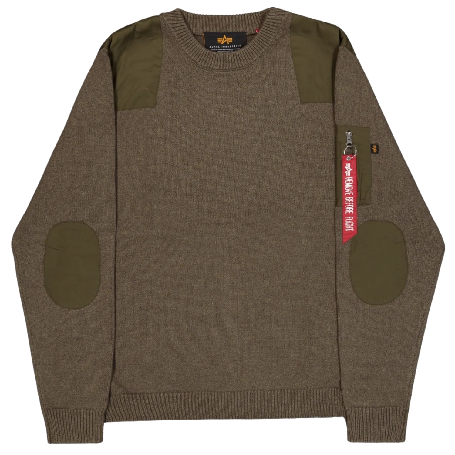 Светр Alpha Industries Knitted Utility - Mud Olive
