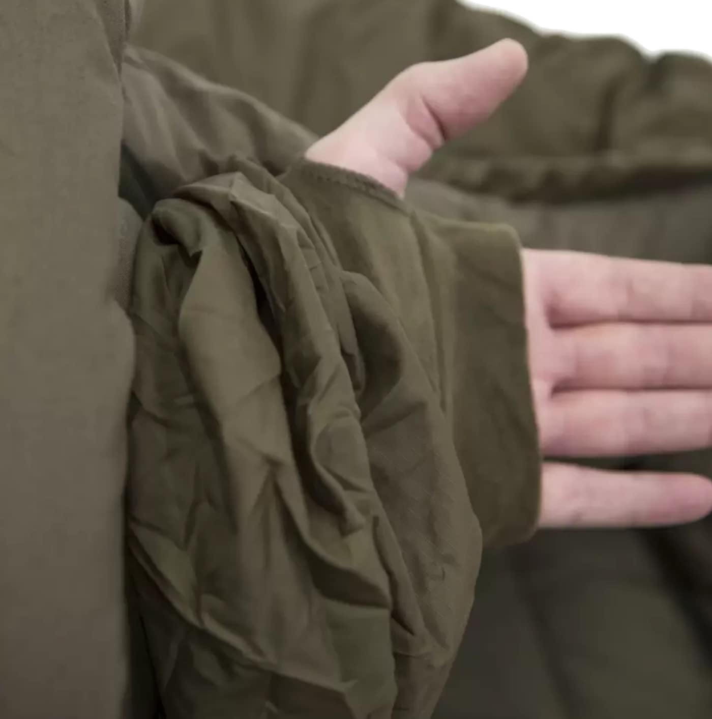 Спальний мішок Carinthia Wilderness Olive Large - лівий