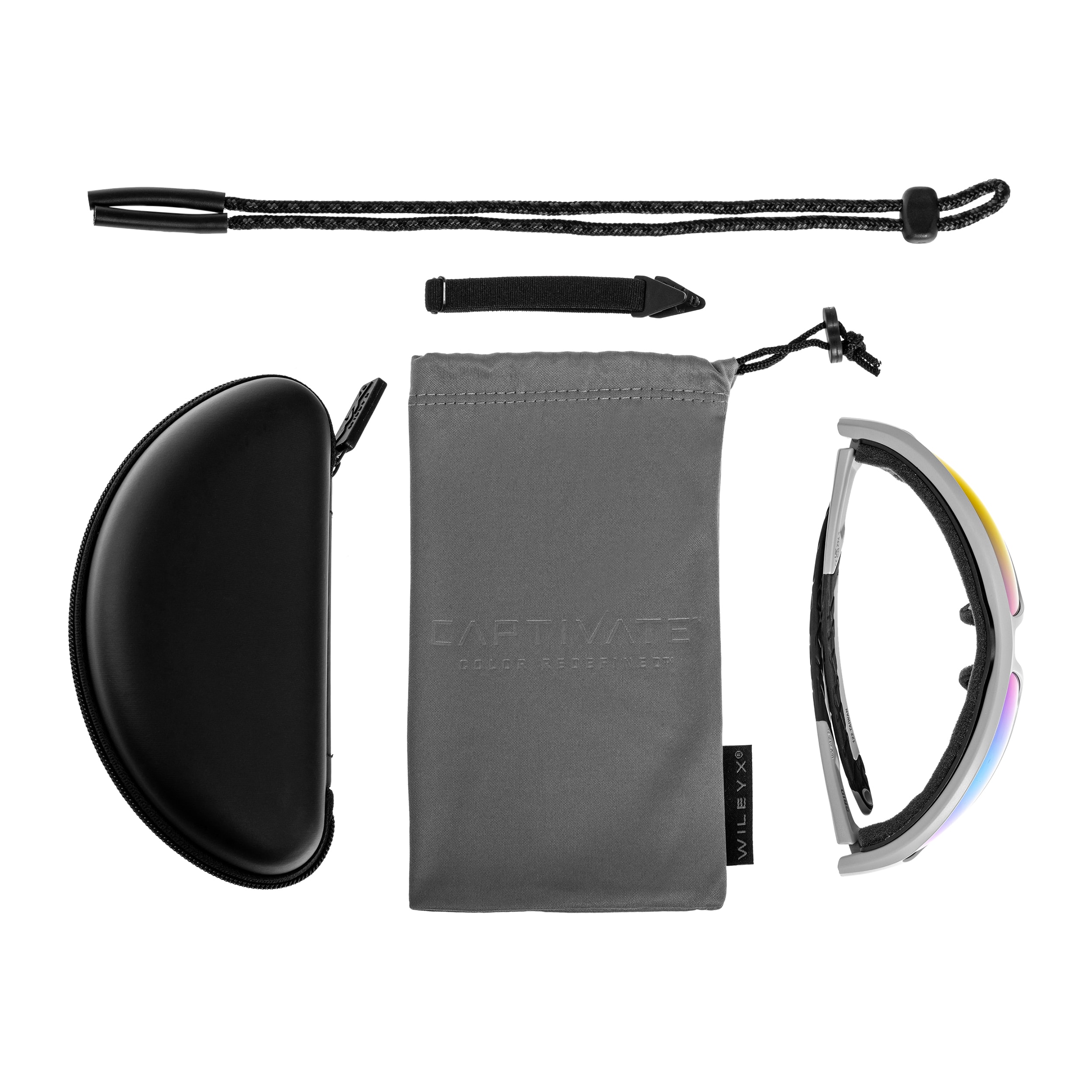 Тактичні окуляри Wiley X Grid - Captivate Polarized Green Mirror/Matte Cool Grey