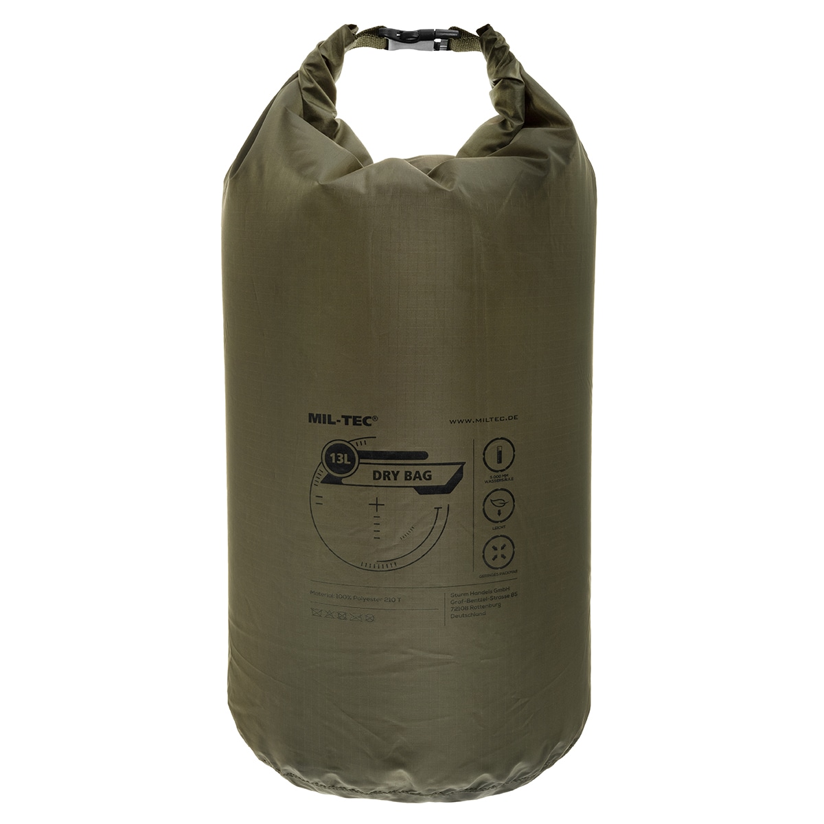 Водонепроникний мішок Mil-Tec Drybag 13 л - Olive 