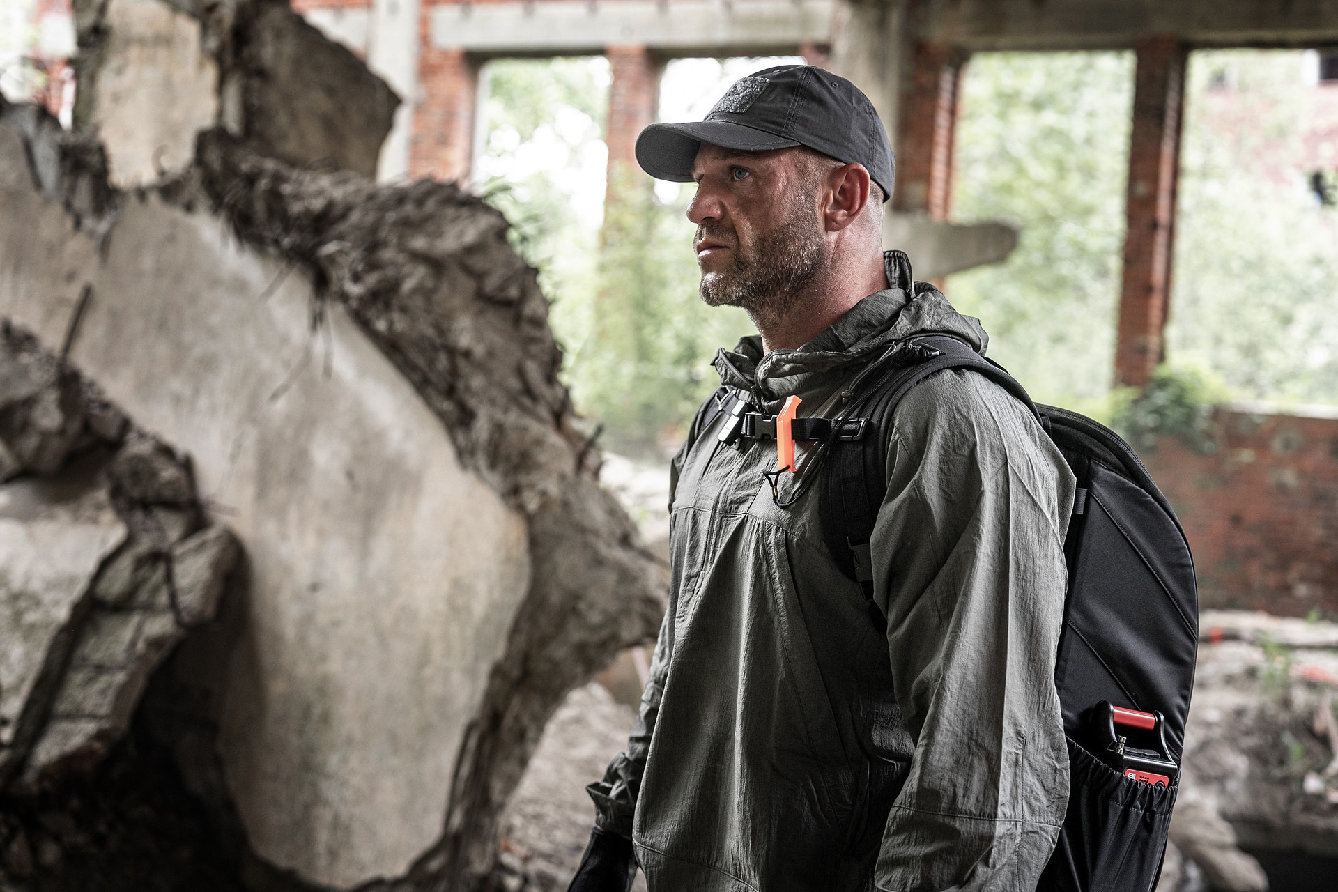 Бейсболка з velcro Helikon Folding PolyCotton Rip-Stop - Shadow Grey